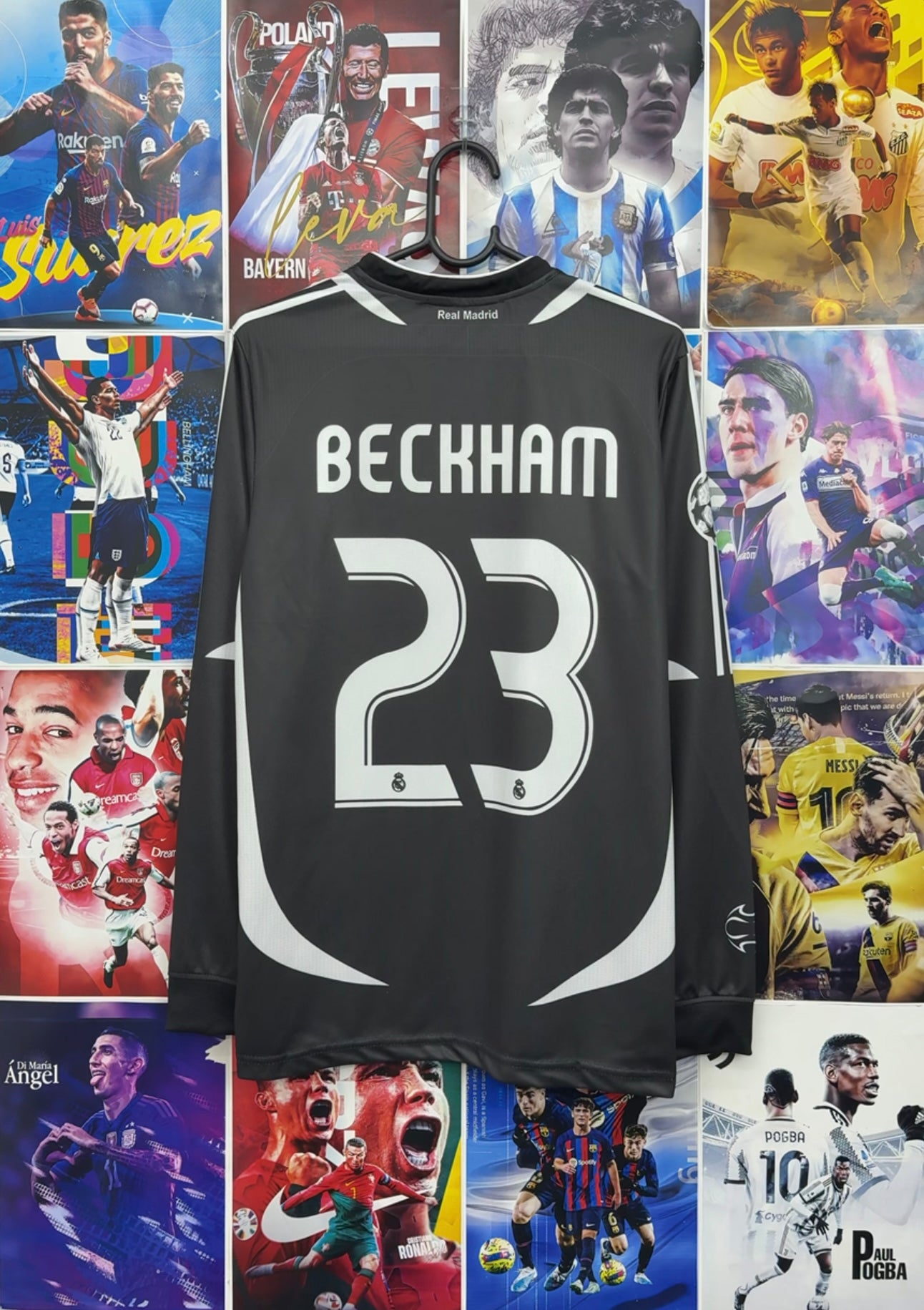 BECKHAM REAL MADRID 06-07 AWAY FULL SLEEVE KIT
