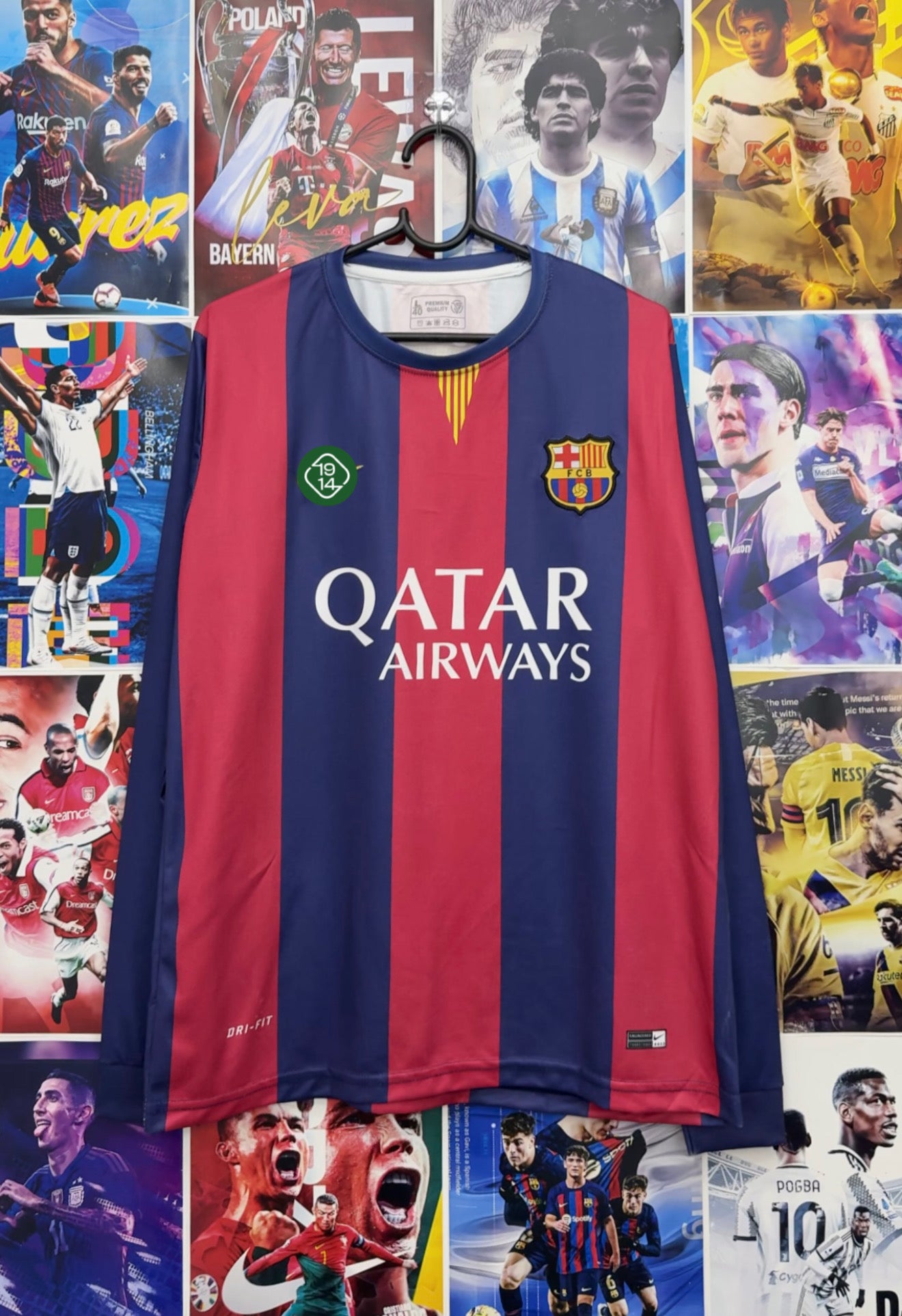 MESSI BARCA 14-15 HOME FULL SLEEVE KIT