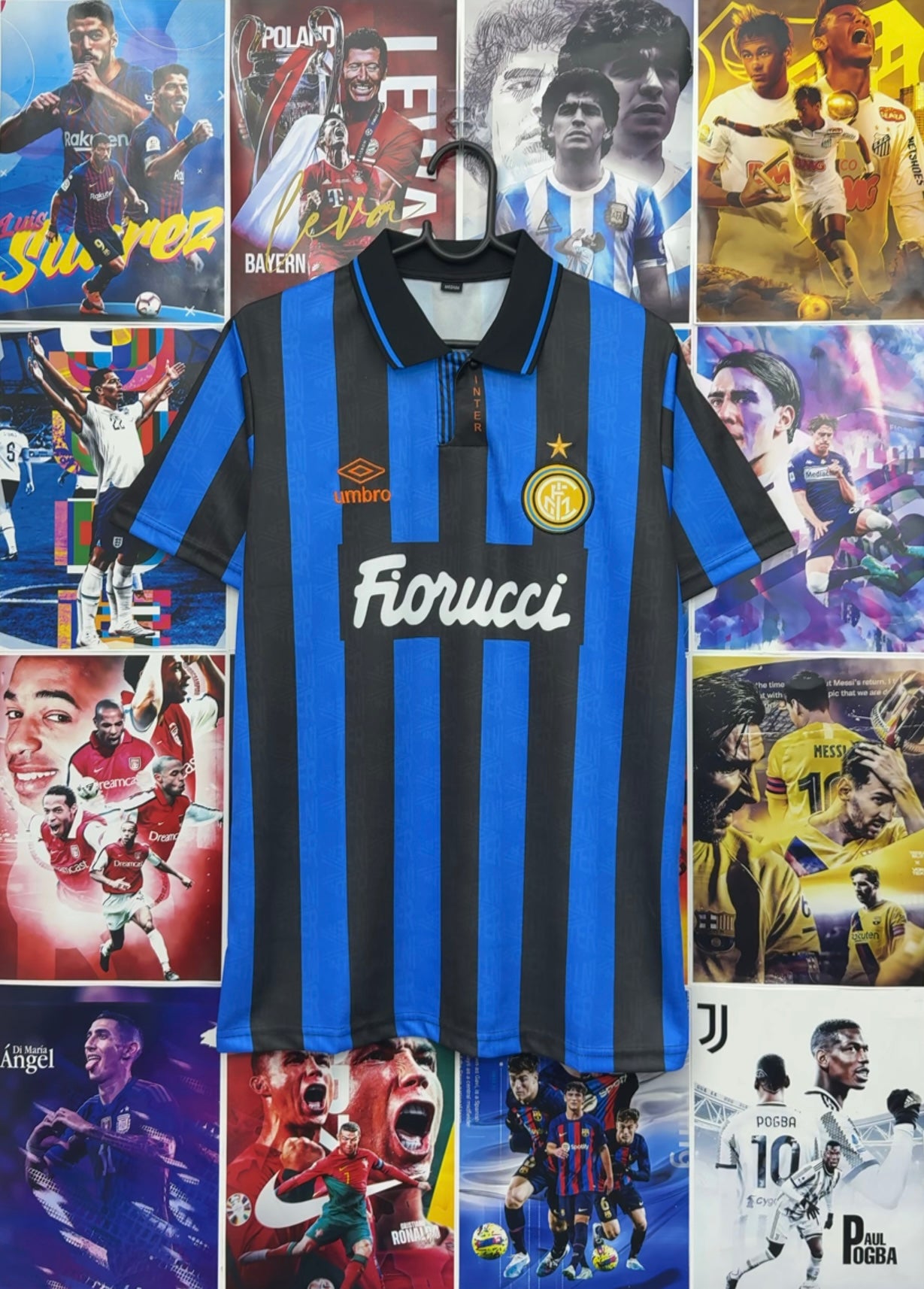 BERGKAMP INTER MILAN 92-93 HOME KIT