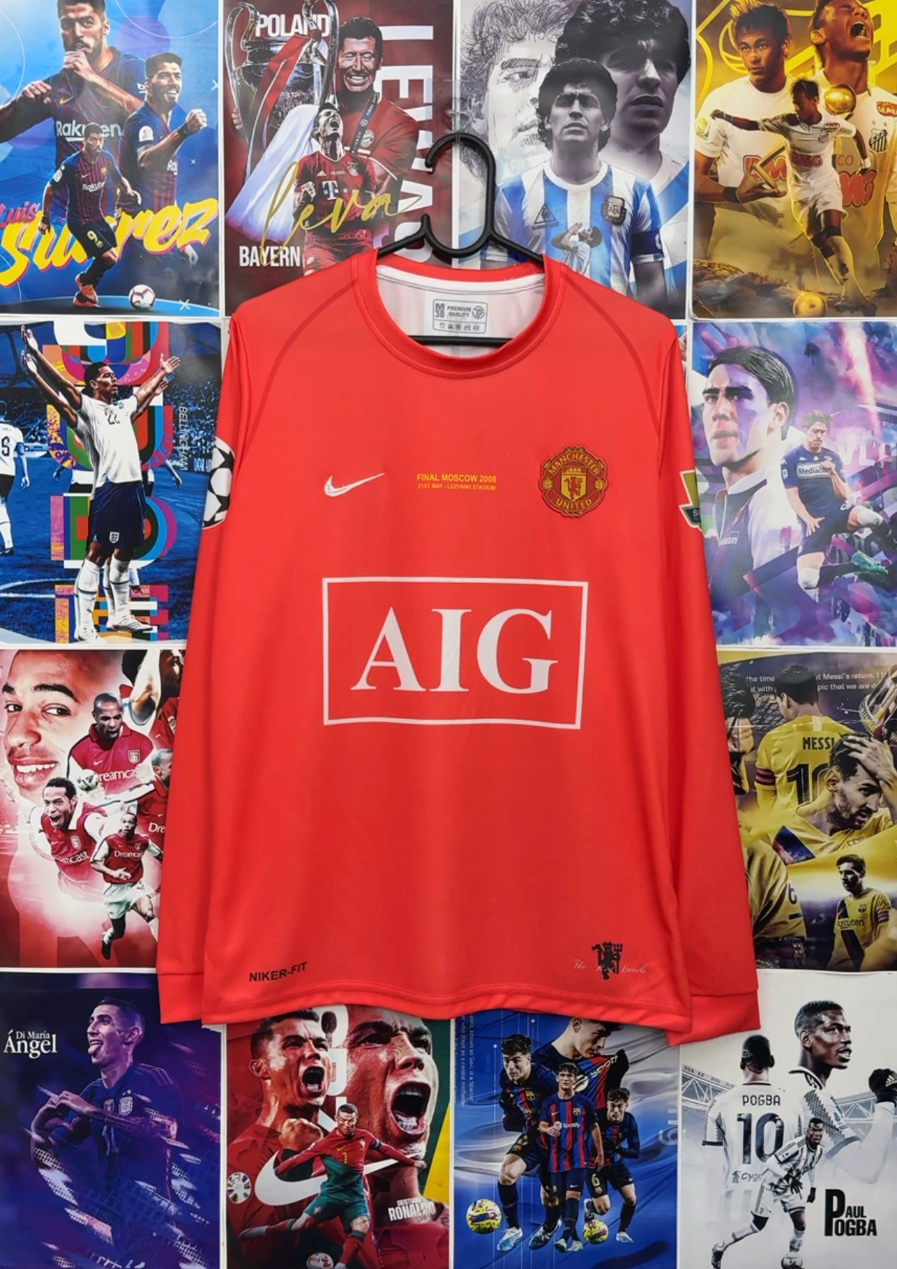 RONALDO MAN UNITED 07-08 HOME FULL SLEEVE