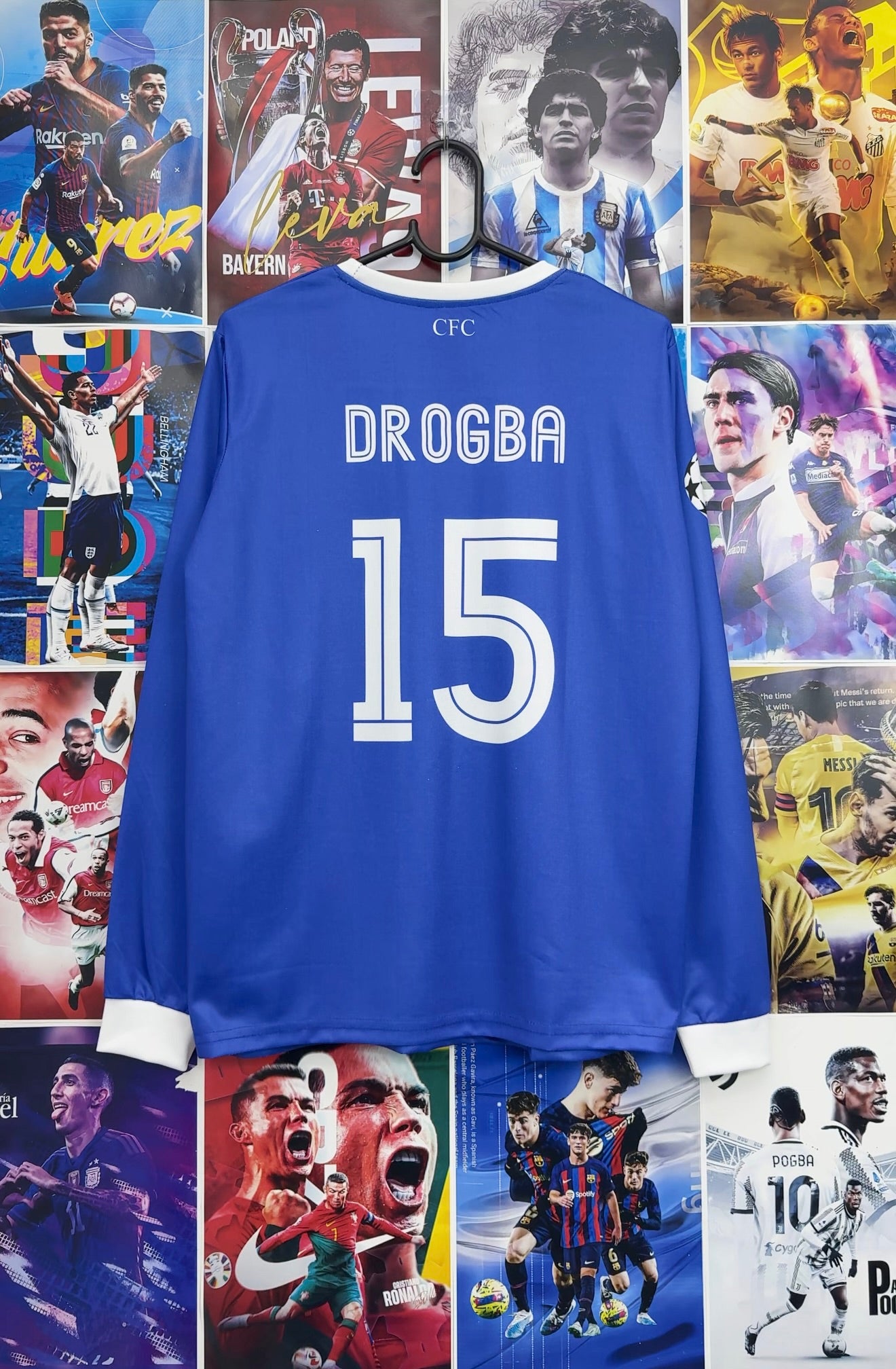 DROGBA CHELSEA 03-04 HOME FULL SLEEVE KIT