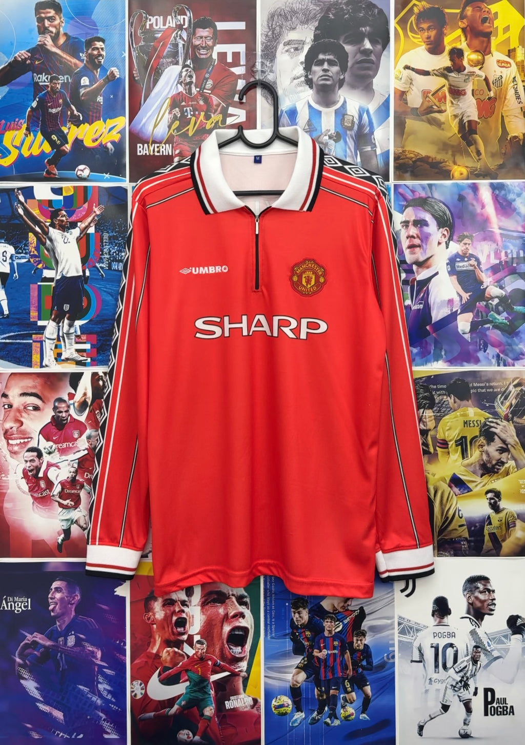 BECKHAM MAN UNITED 98-99 HOME FULL SLEEVE KIT
