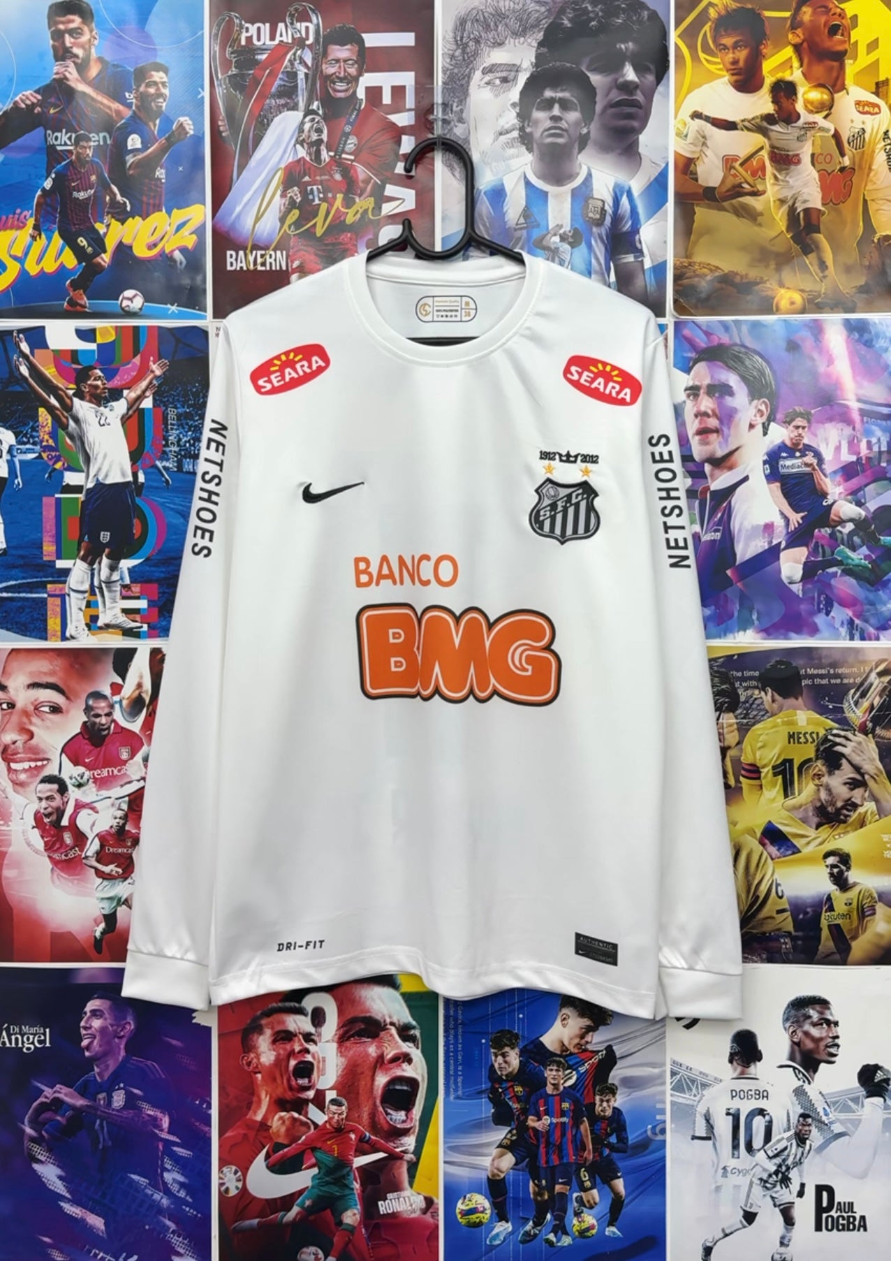 NEYMAR SANTOS 2012 HOME FULL SLEEVE KIT
