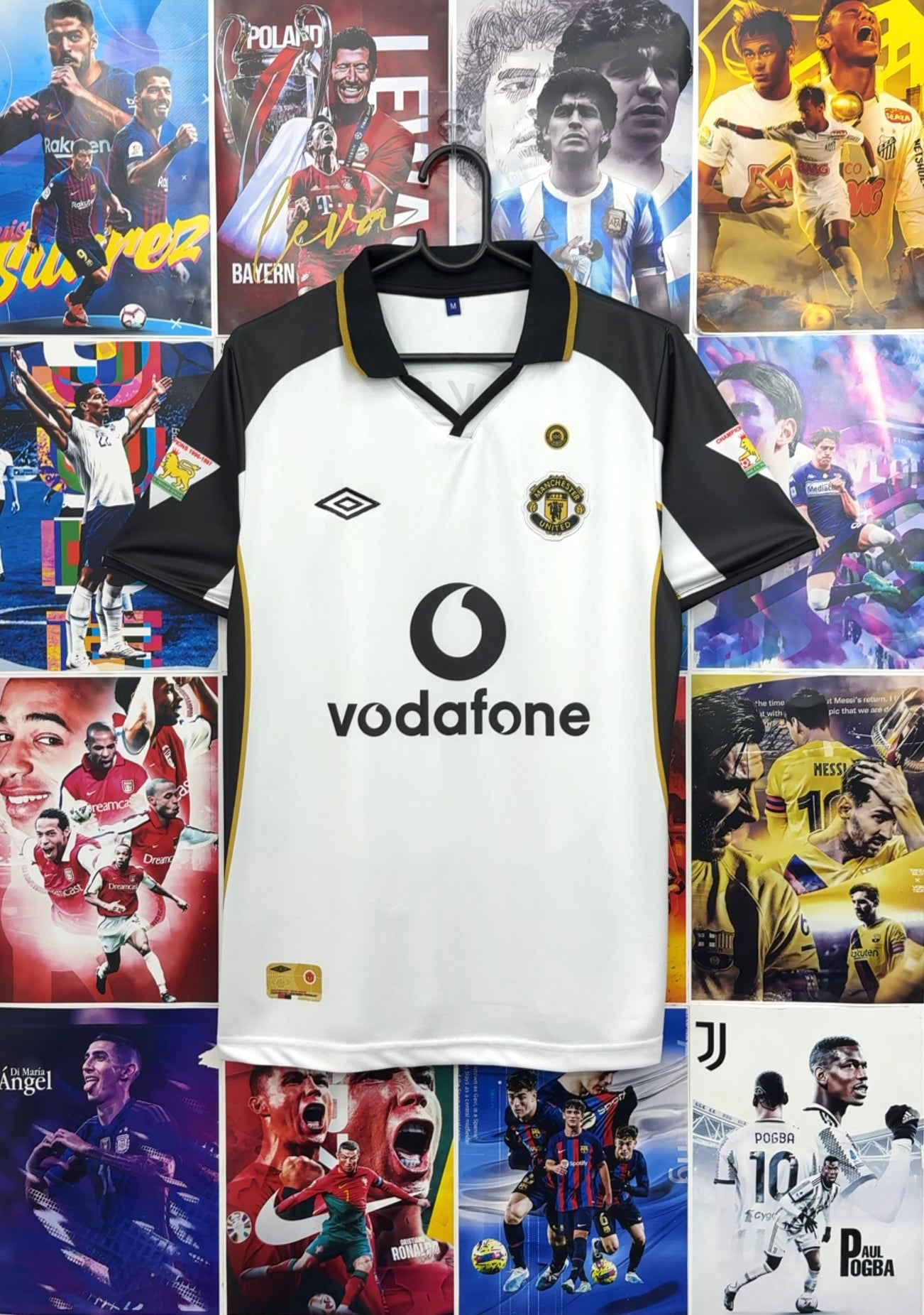 BECKHAM MAN UNITED 01-02 AWAY KIT