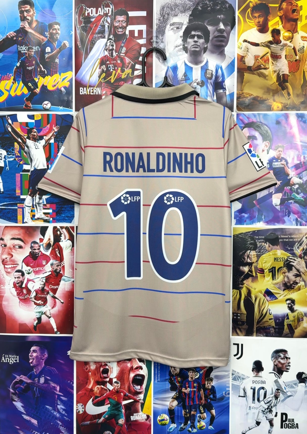 RONALDINHO BARCA 03-04 AWAY KIT