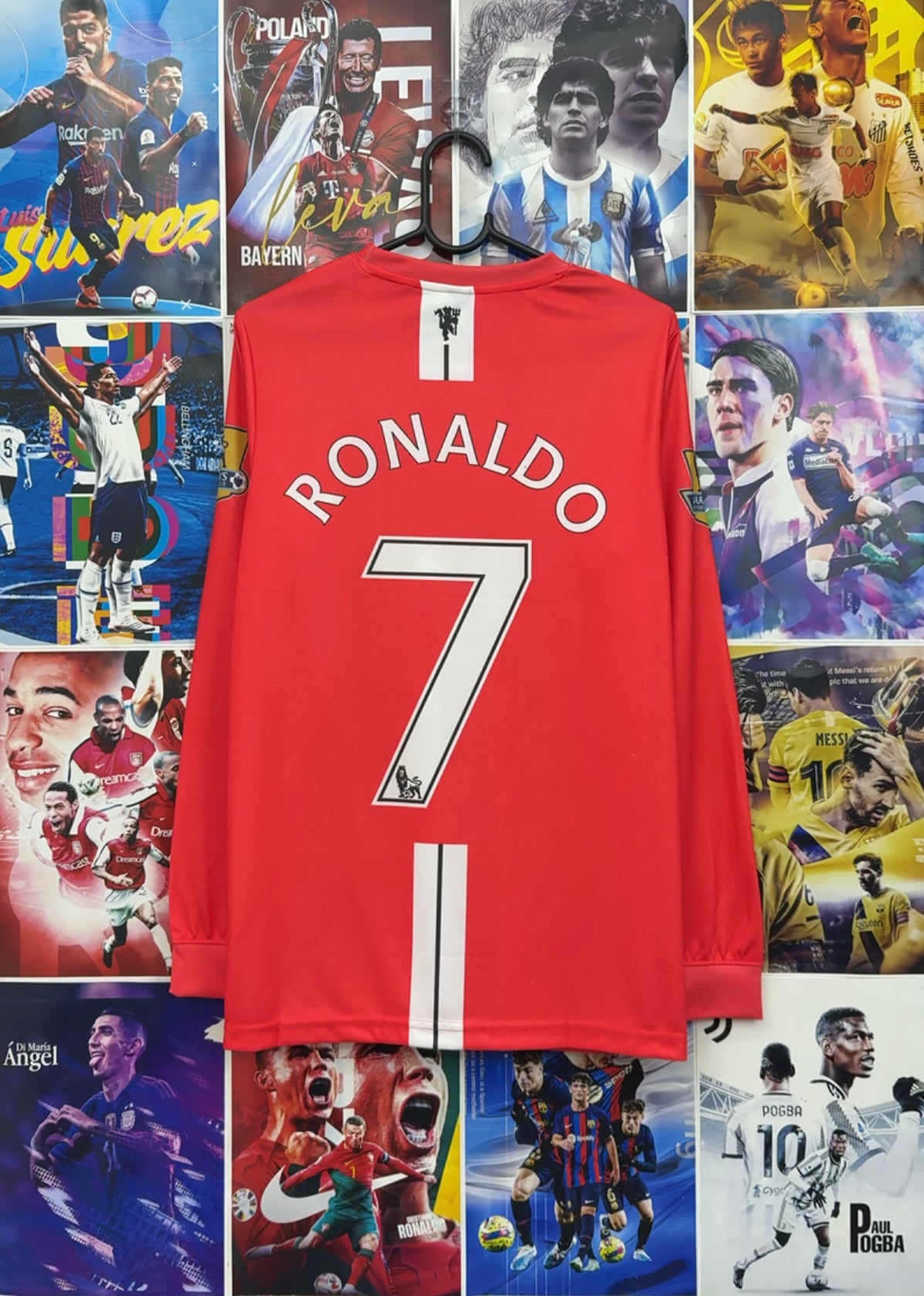 RONALDO MAN UNITED 07-08 HOME FULL SLEEVE KIT