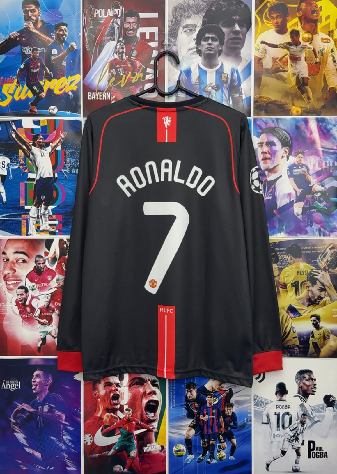 RONALDO MAN UNITED 07-08 AWAY FULL SLEEVE KIT