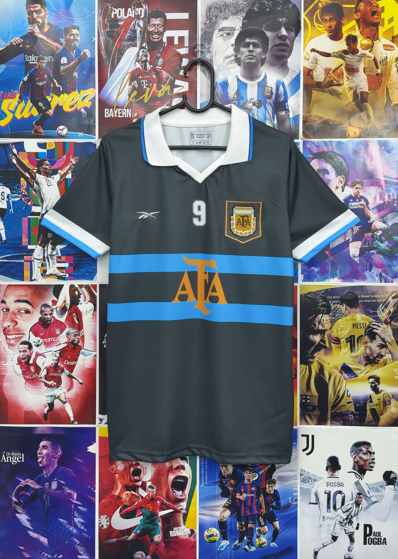 BATISTUTA ARGENTINA 1999 AWAY KIT