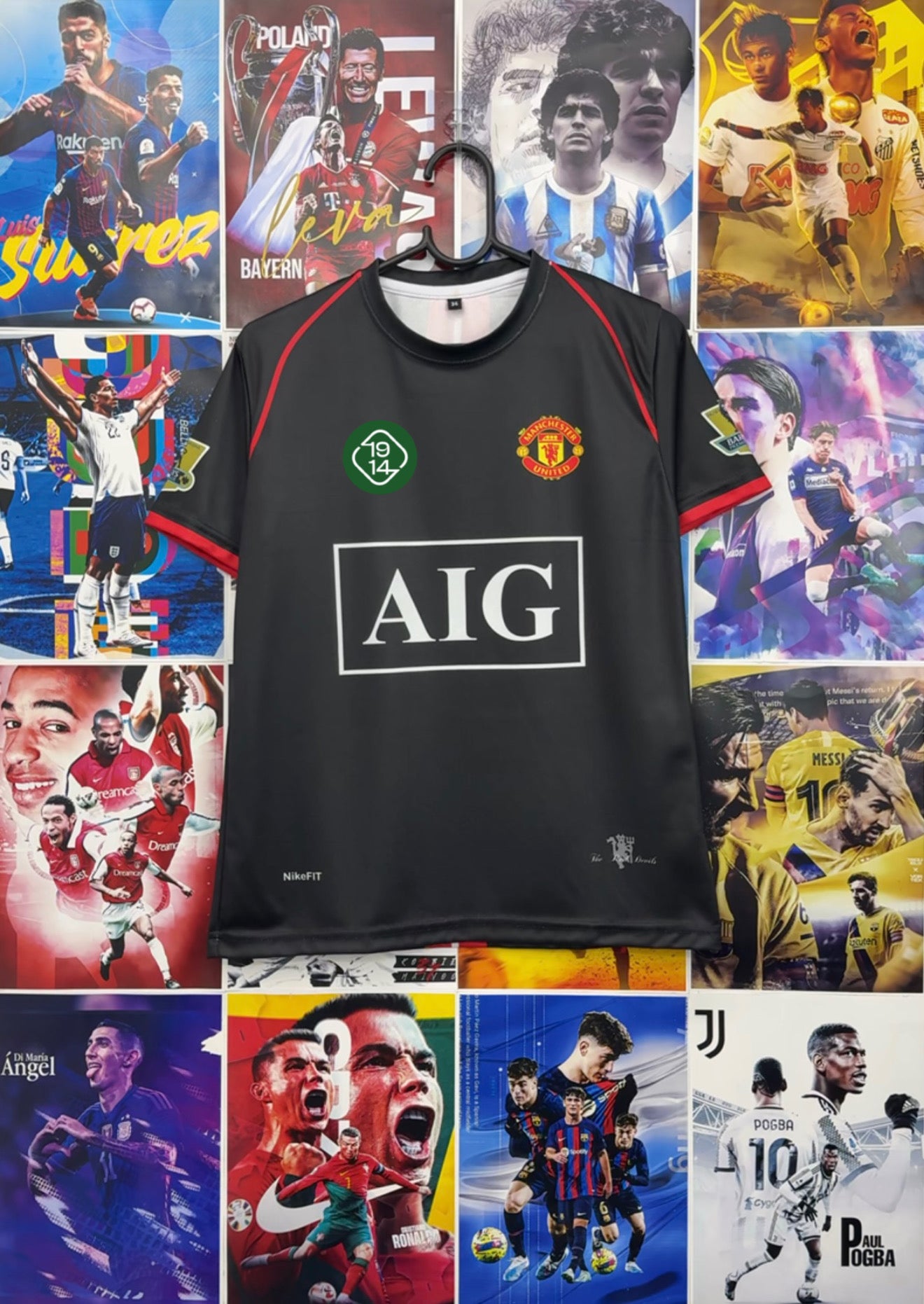 RONALDO MAN UNITED 07-08 AWAY KIDS KIT