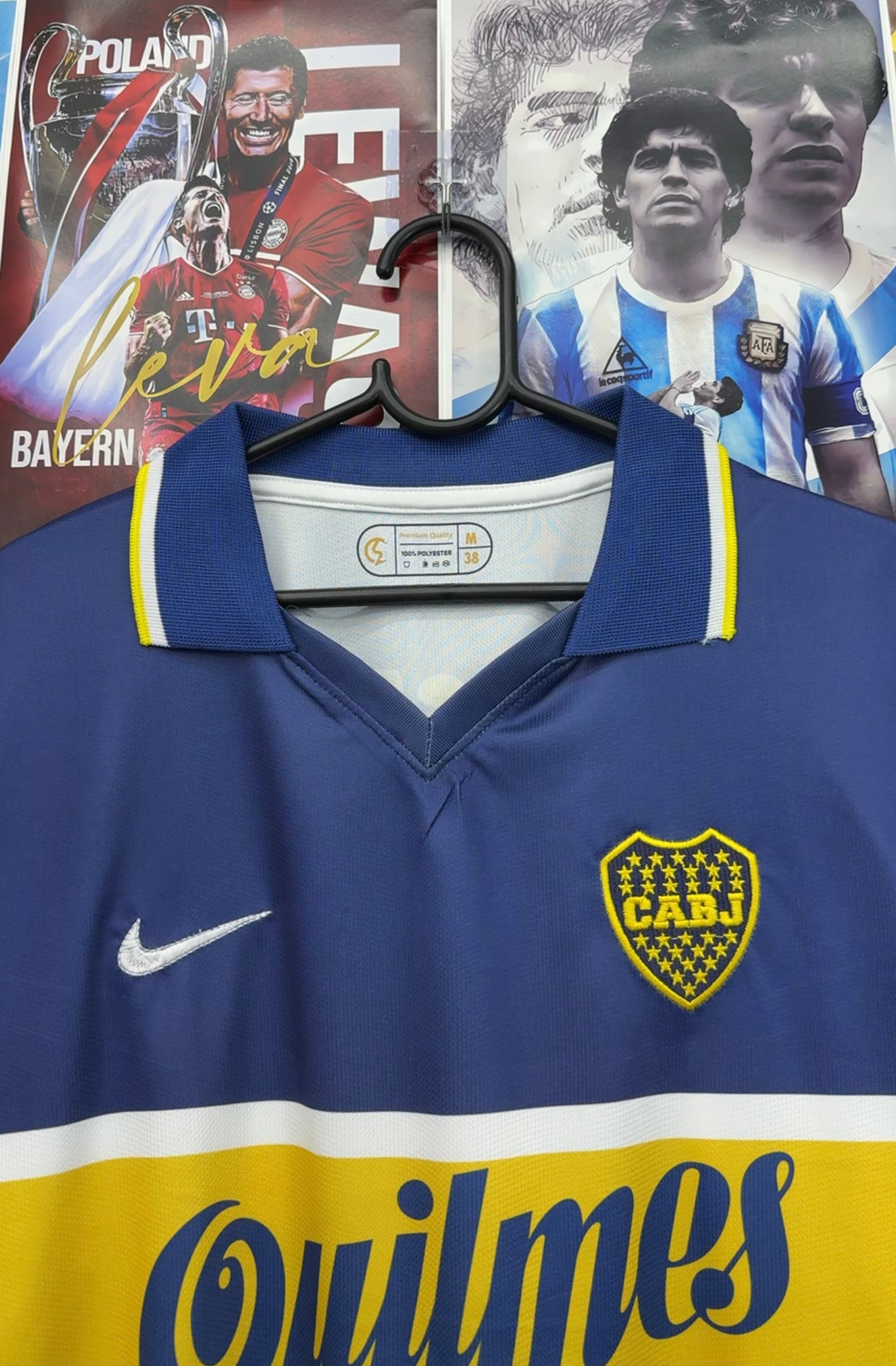 MARADONA BOCA JUNIORS 96-97 HOME OVERSIZED KIT