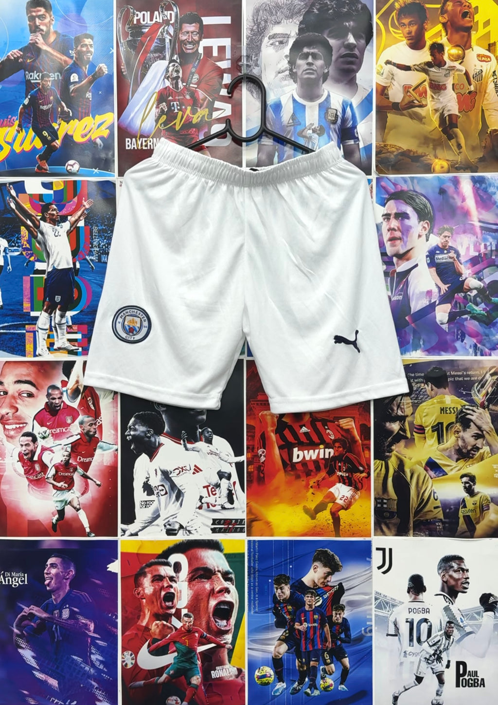 MANCITY WHITE SHORTS