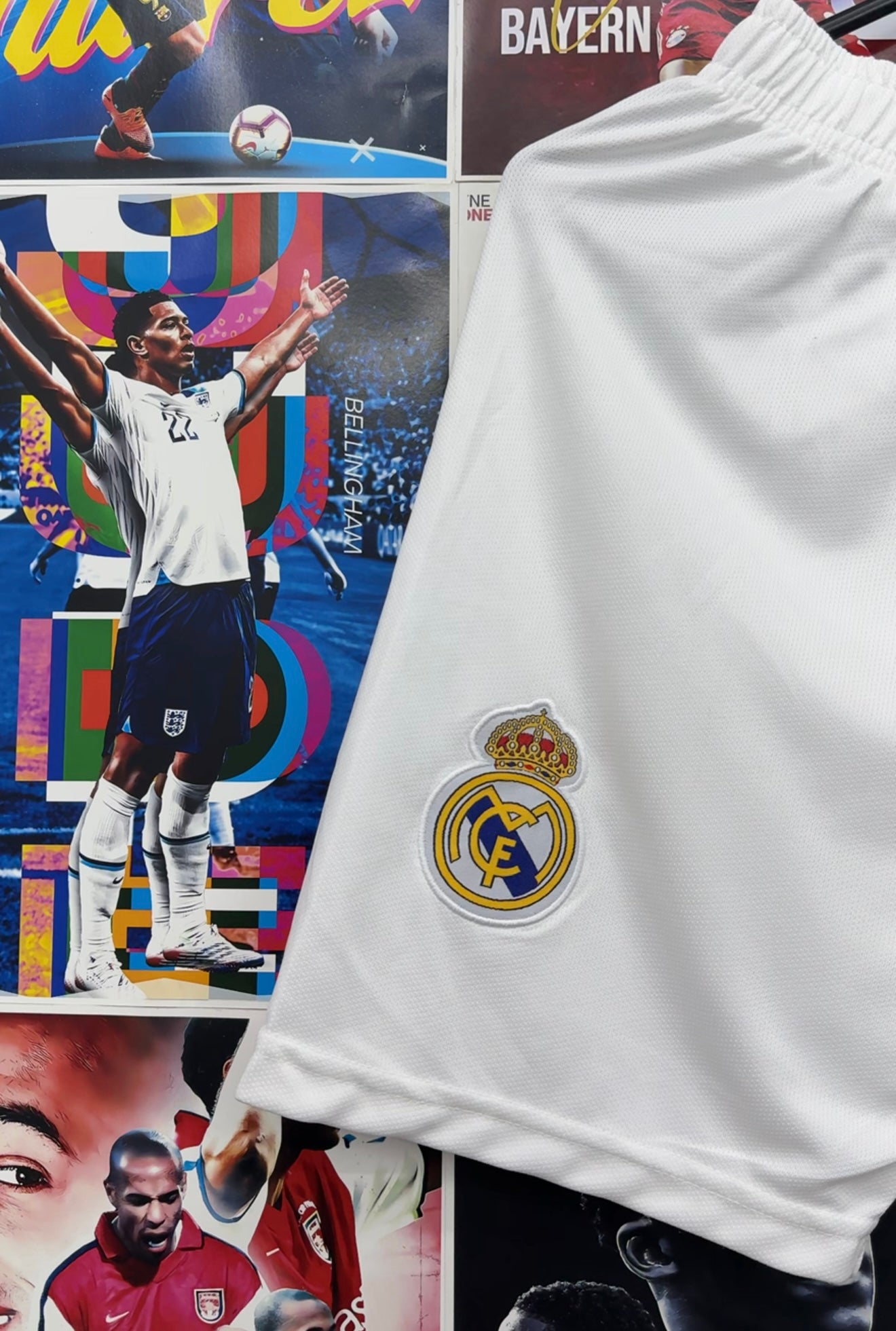 REAL MADRID WHITE SHORTS
