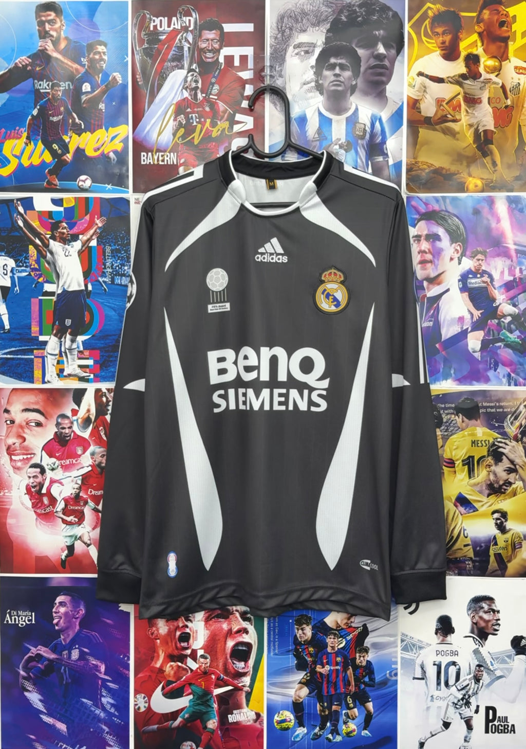 BECKHAM REAL MADRID 06-07 AWAY FULL SLEEVE KIT