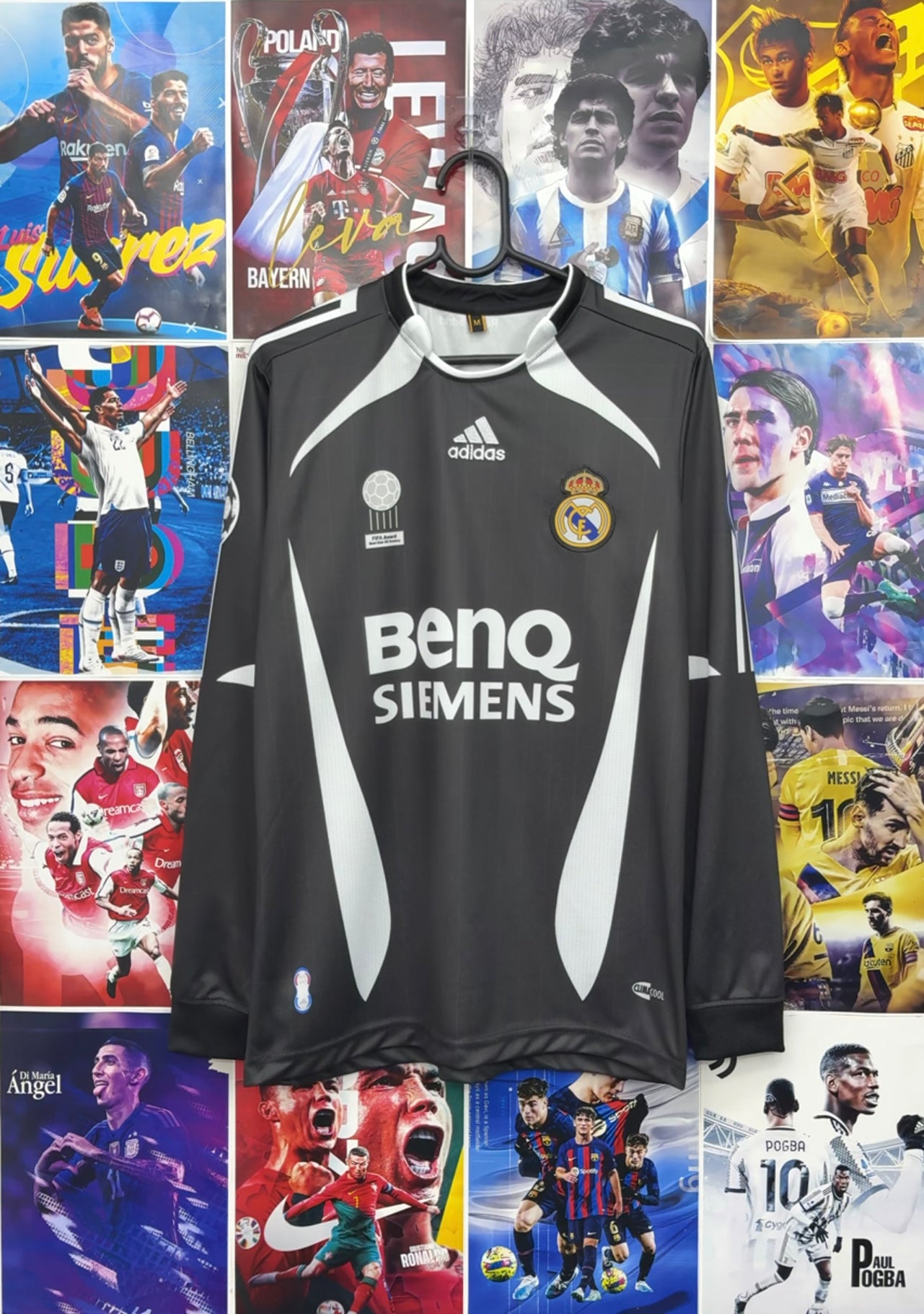 BECKHAM REAL MADRID 06-07 AWAY FULL SLEEVE KIT