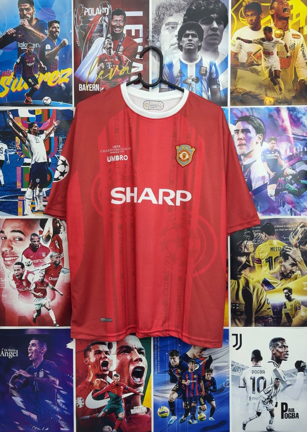 BECKHAM MAN UNITED 99-00 HOME OVERSIZED KIT