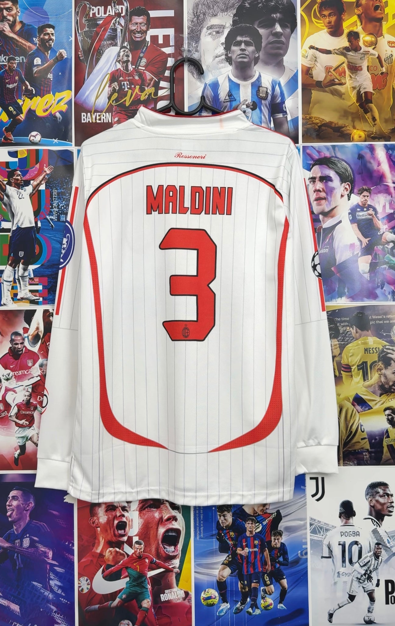MALDINI MILAN 06-07 AWAY FULL SLEEVE KIT
