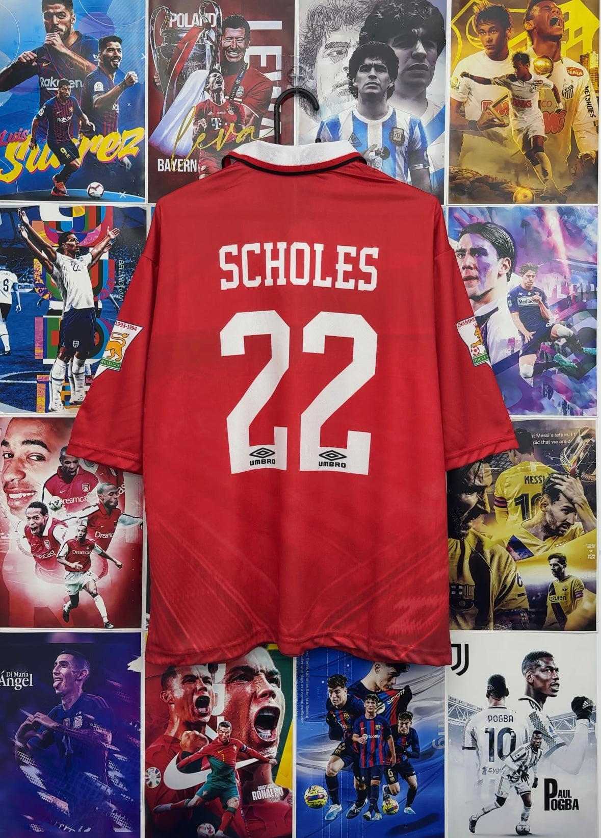 SCHOLES MAN UNITED 94-95 HOME OVERSIZED KIT