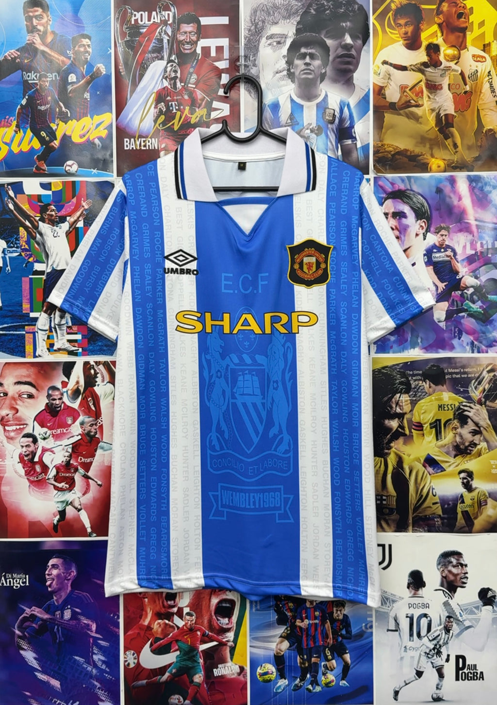 BECKHAM MAN UNITED 94-95 AWAY KIT