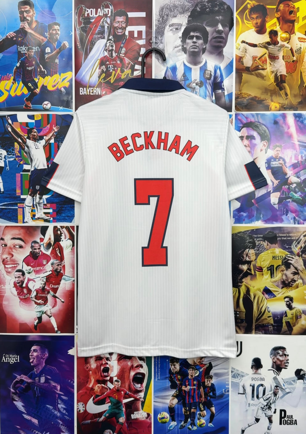 BECKHAM ENGLAND 1998 HOME KIT