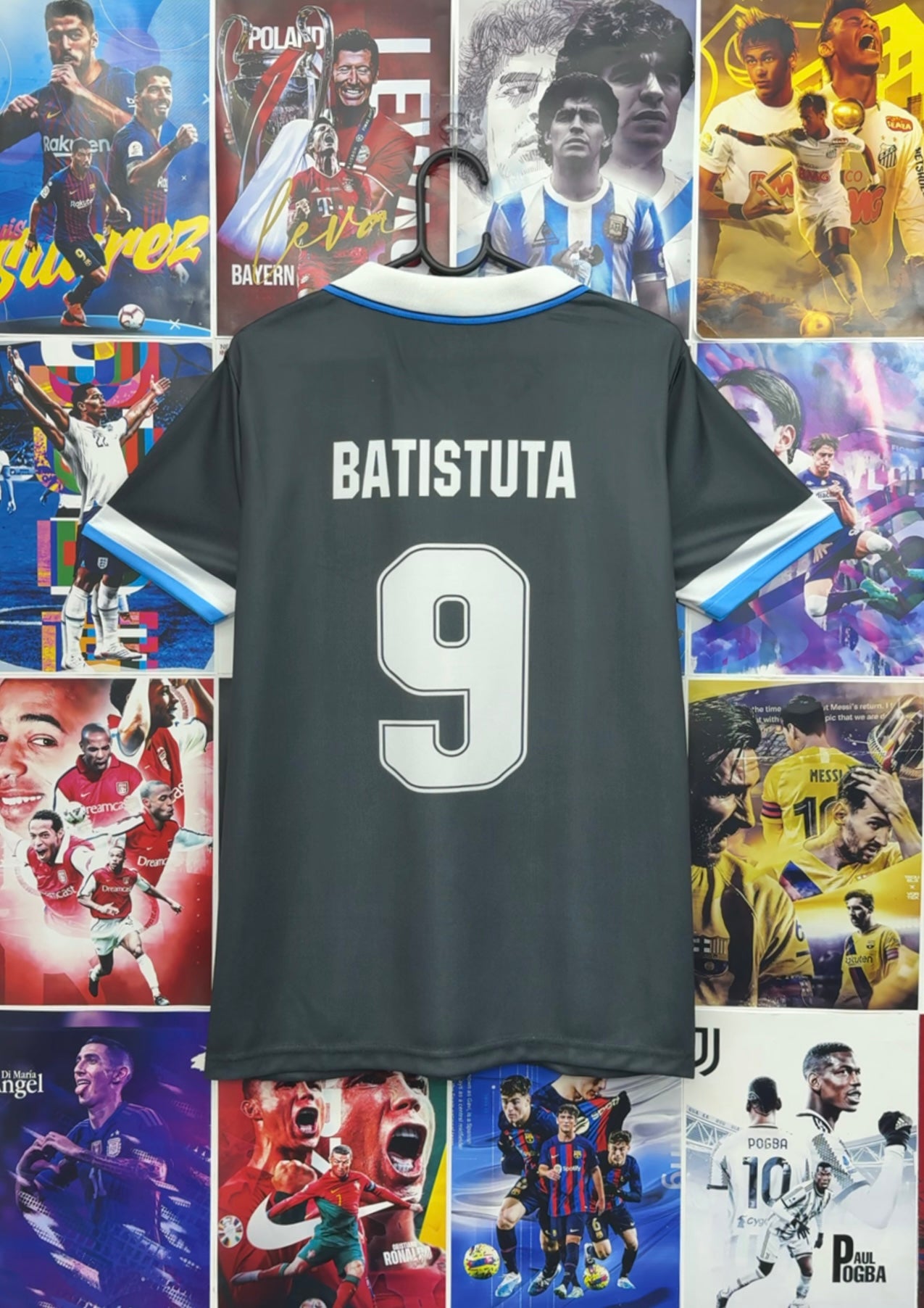 BATISTUTA ARGENTINA 1999 AWAY KIT