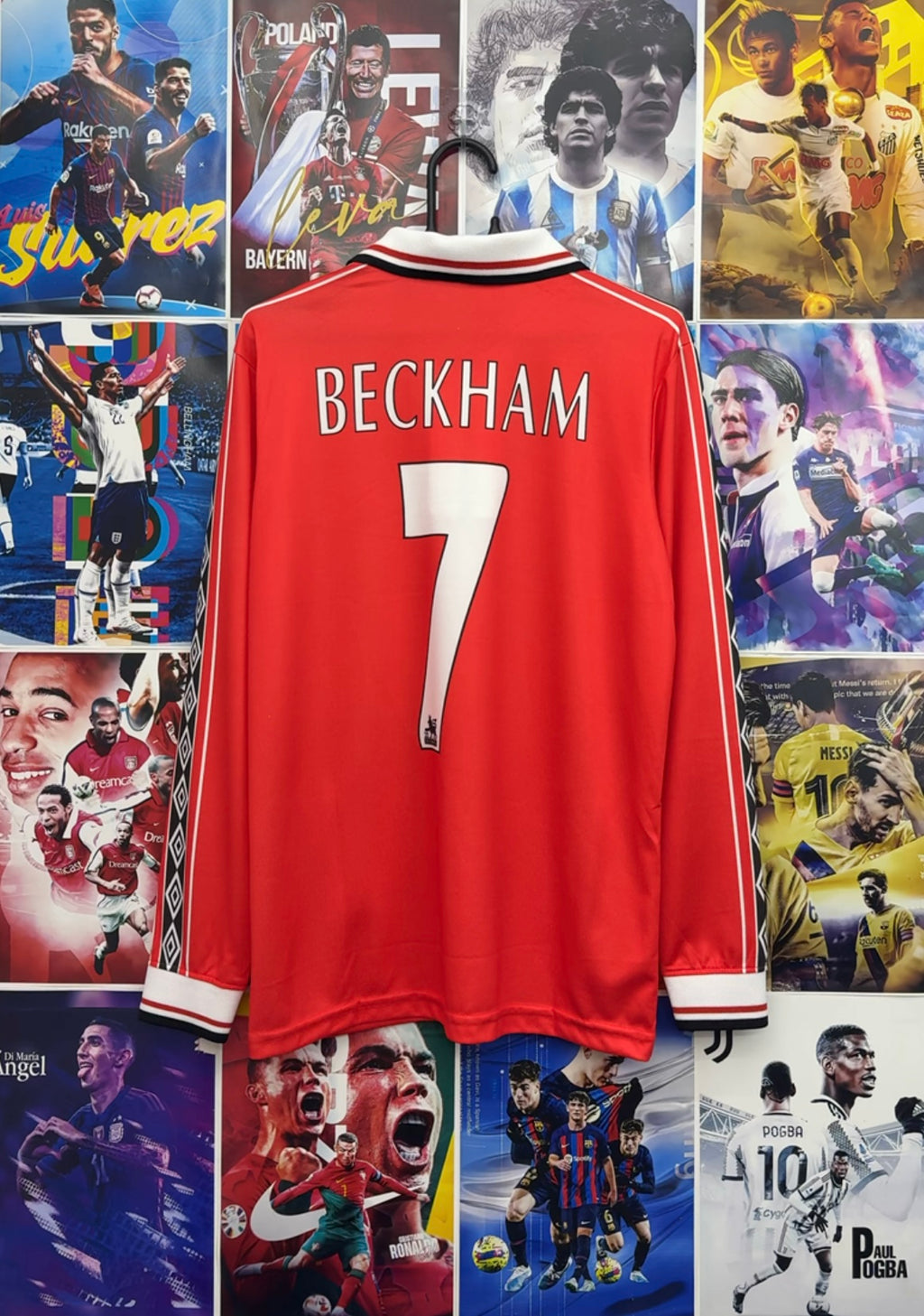 BECKHAM MAN UNITED 98-99 HOME FULL SLEEVE KIT