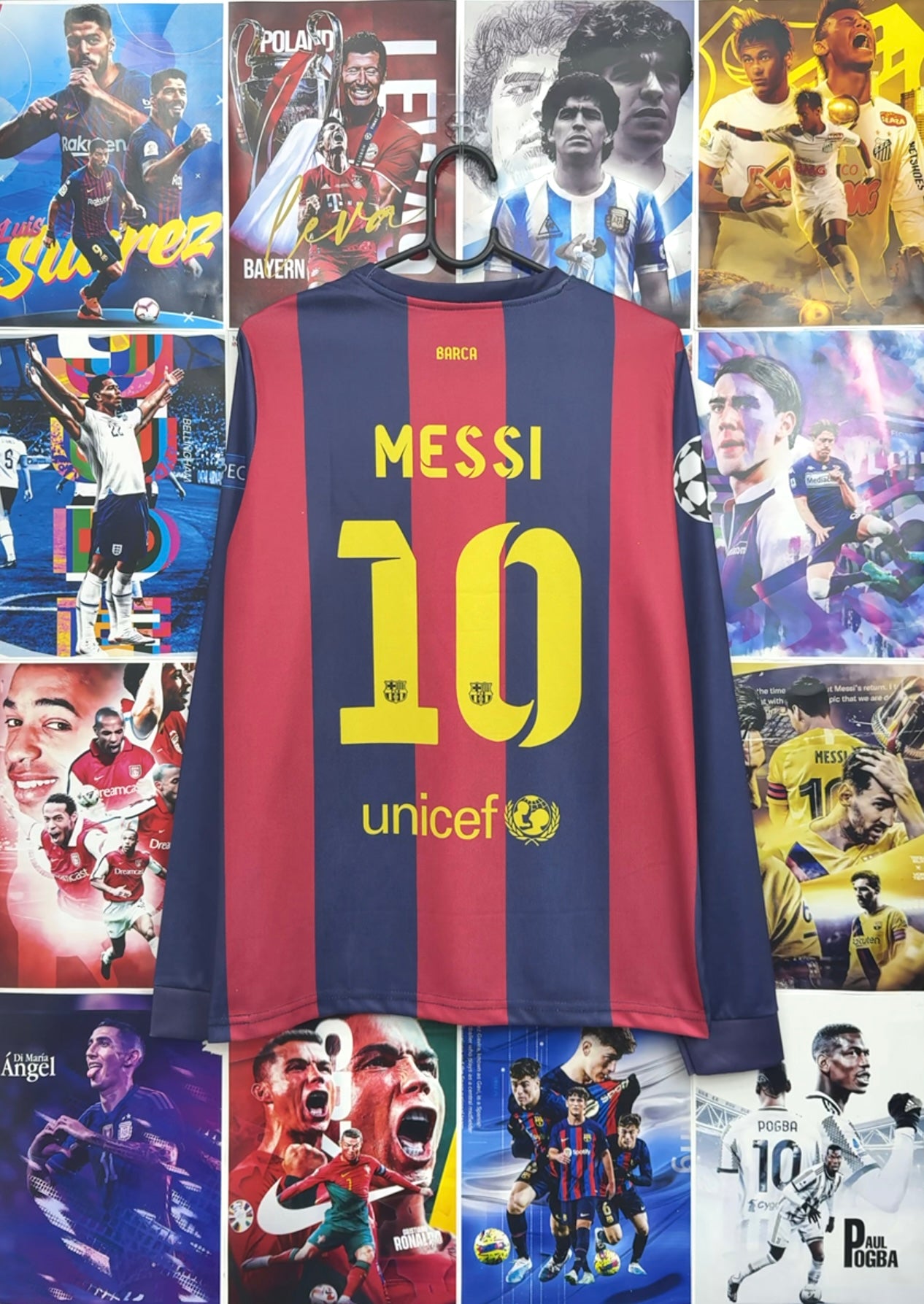 MESSI BARCA 14-15 HOME FULL SLEEVE KIT