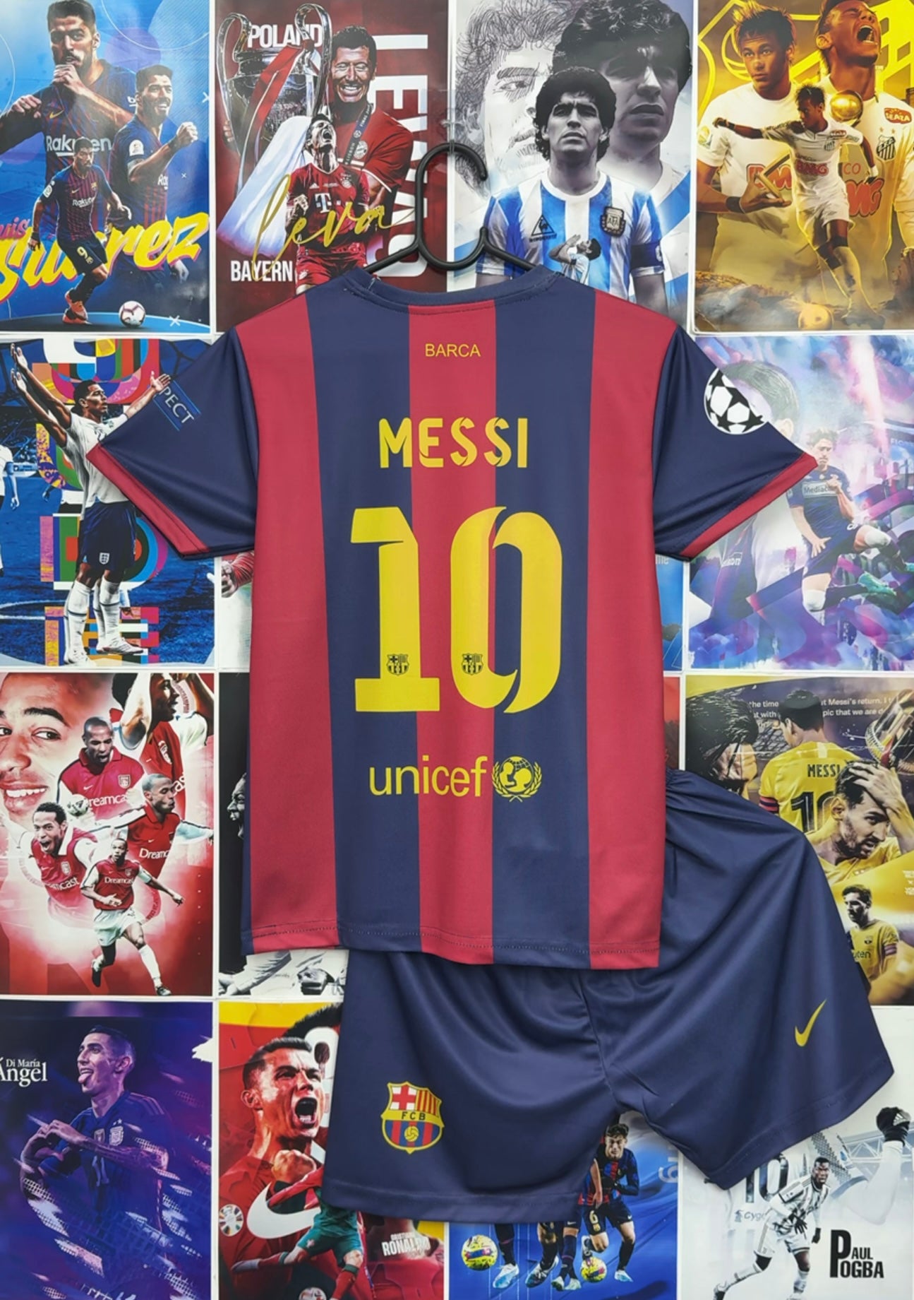 MESSI BARCA 14-15 HOME KIDS SET