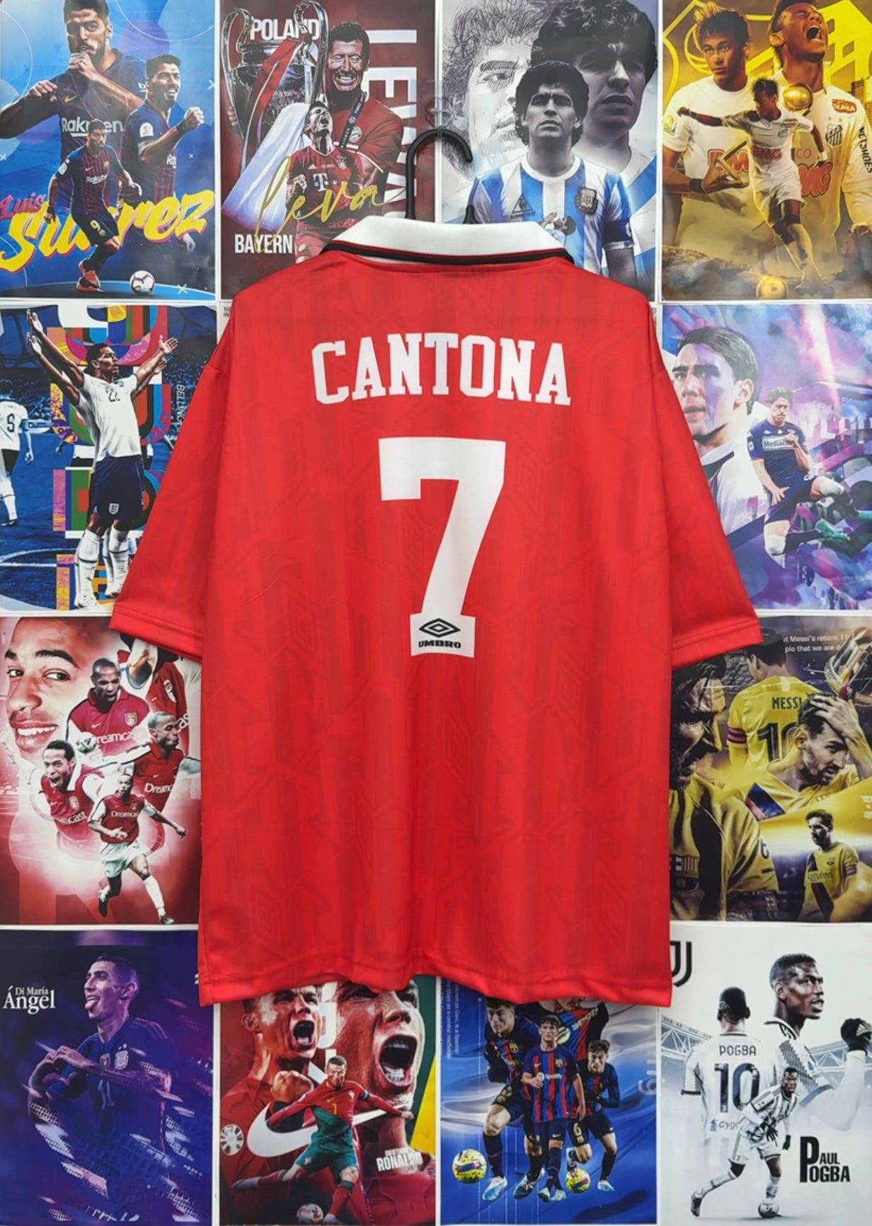 CANTONA MAN UNITED 94-95 HOME OVERSIZED KIT