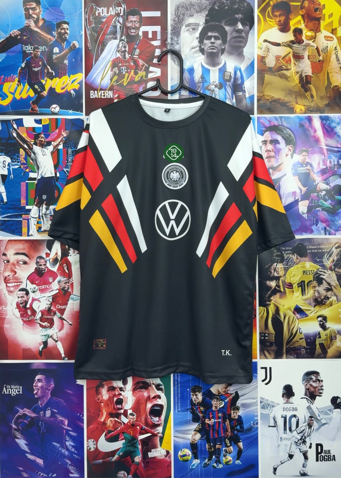 BECKENBAUER GERMANY 1996 AWAY OVERSIZED KIT