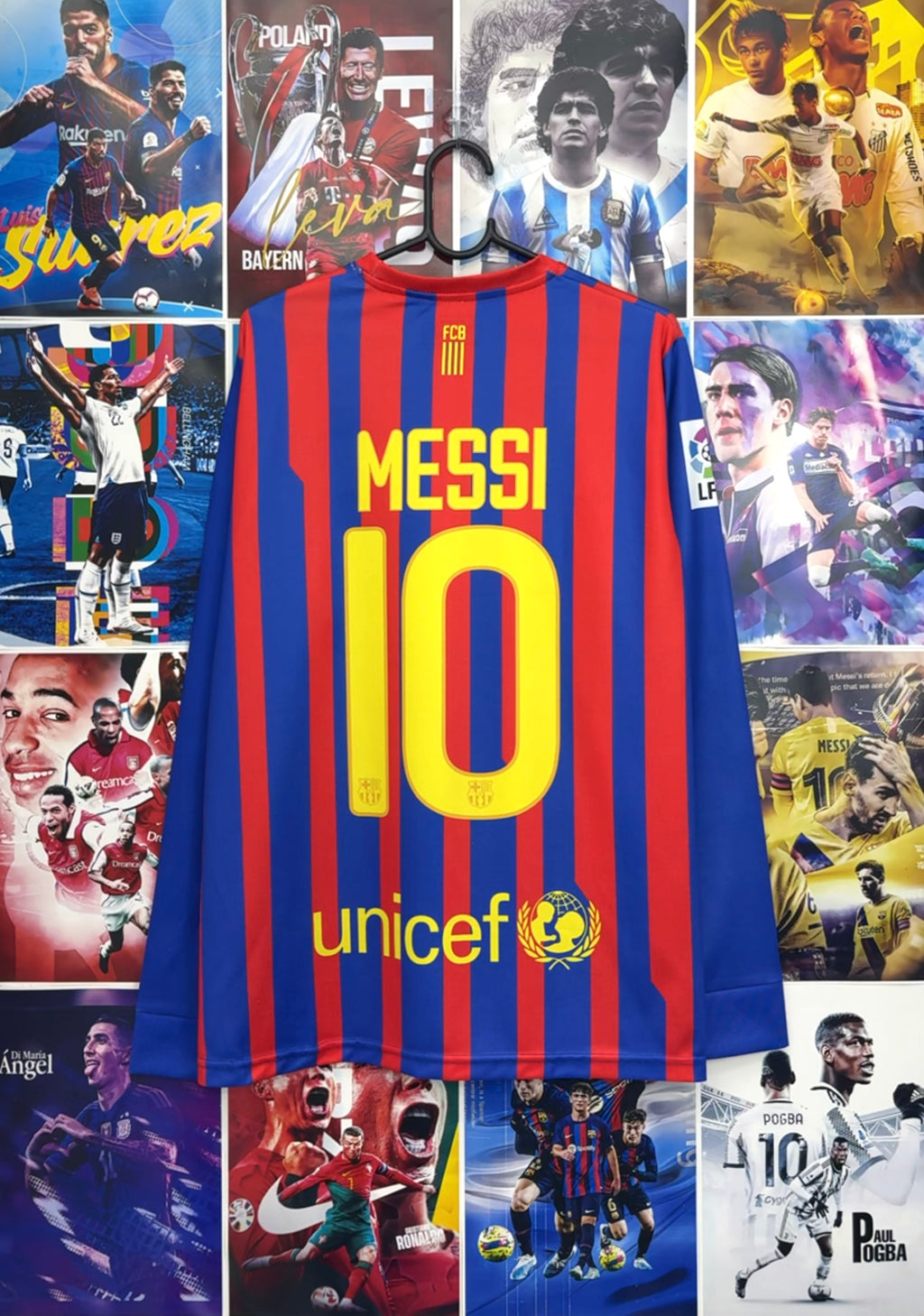 MESSI BARCA 11-12 HOME FULL SLEEVE KIT