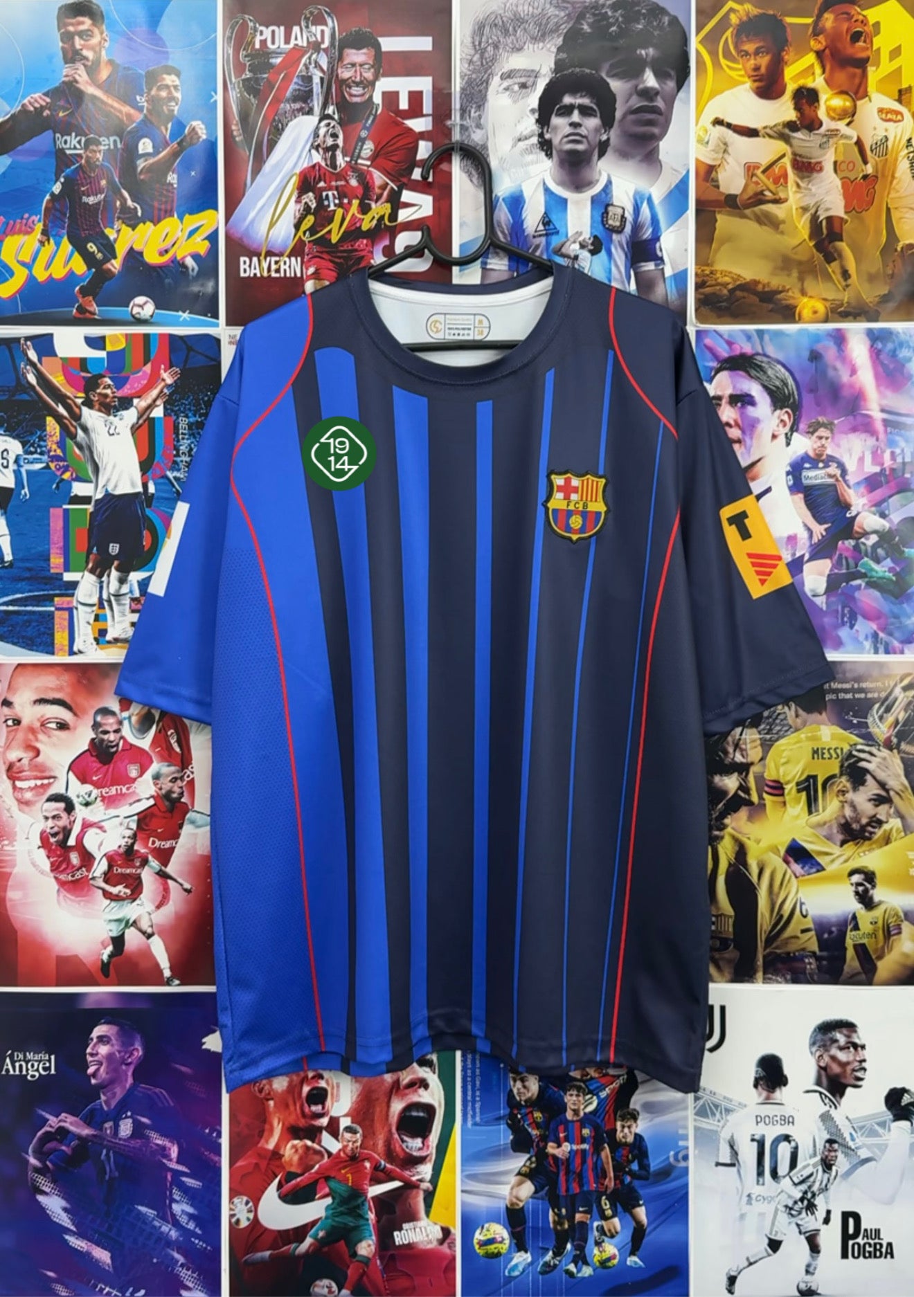 MESSI BARCA 04-05 AWAY OVERSIZED KIT
