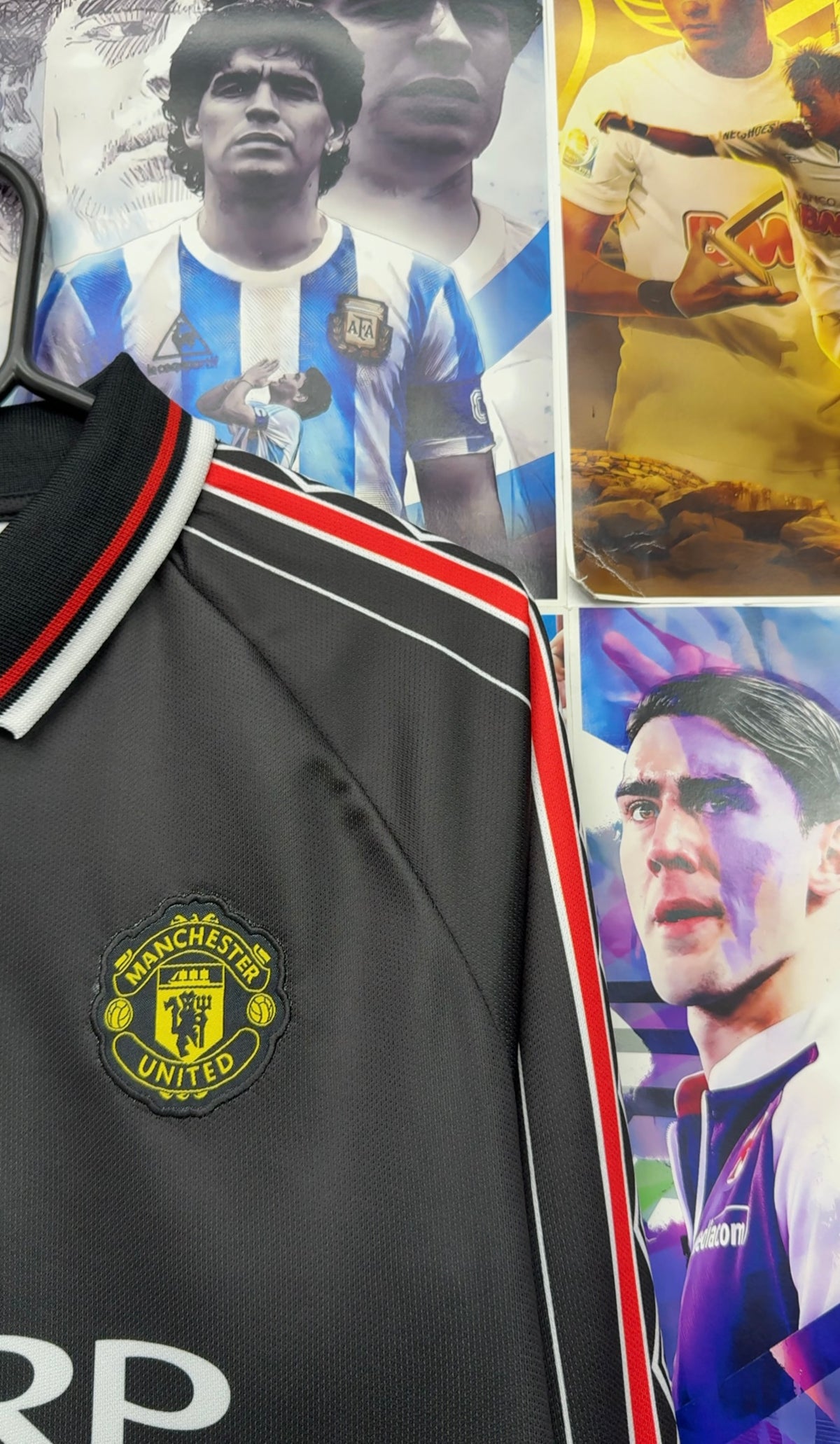 BECKHAM MAN UNITED 98-99 BLACK FULL SLEEVE KIT