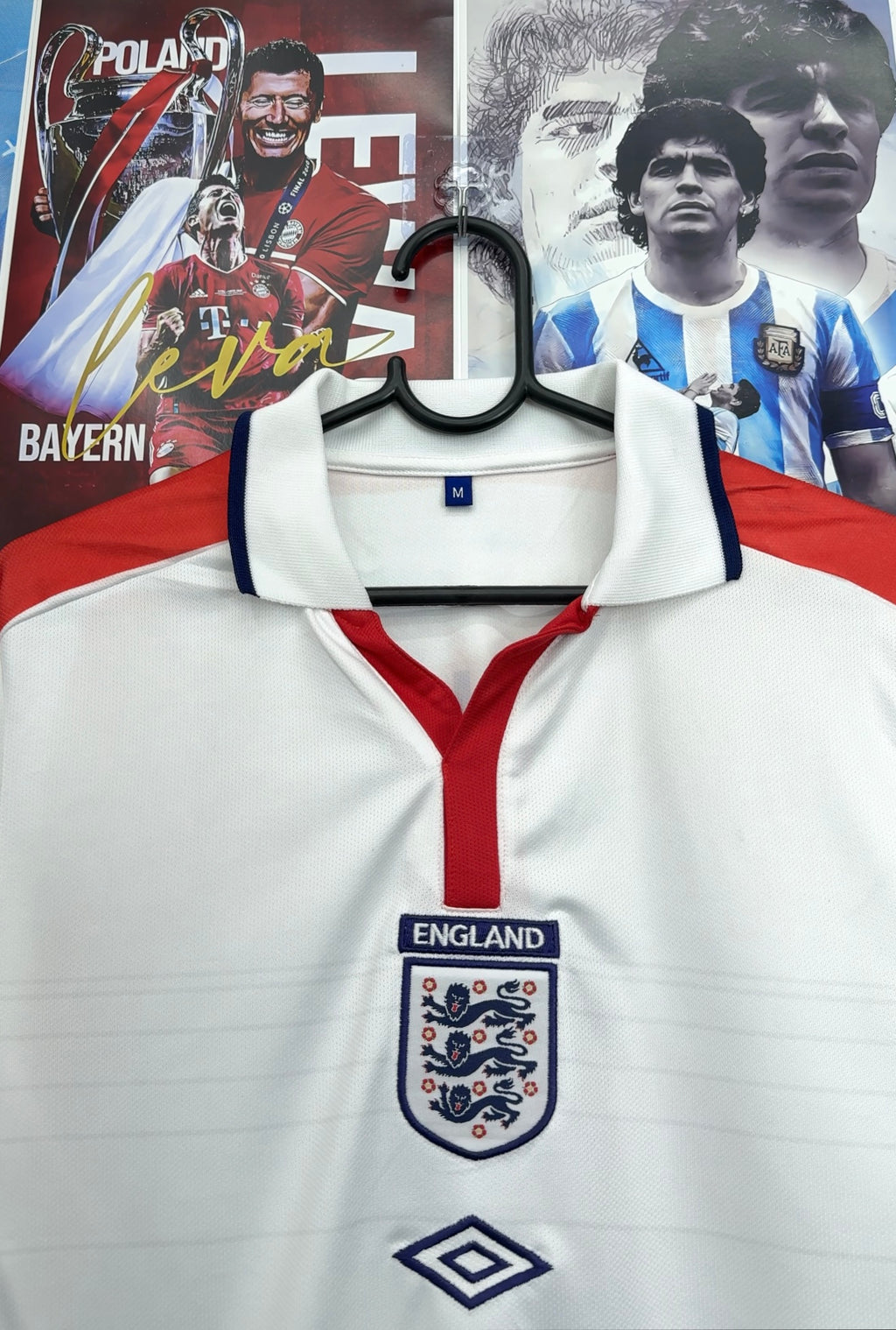 BECKHAM ENGLAND 2004 HOME KIT