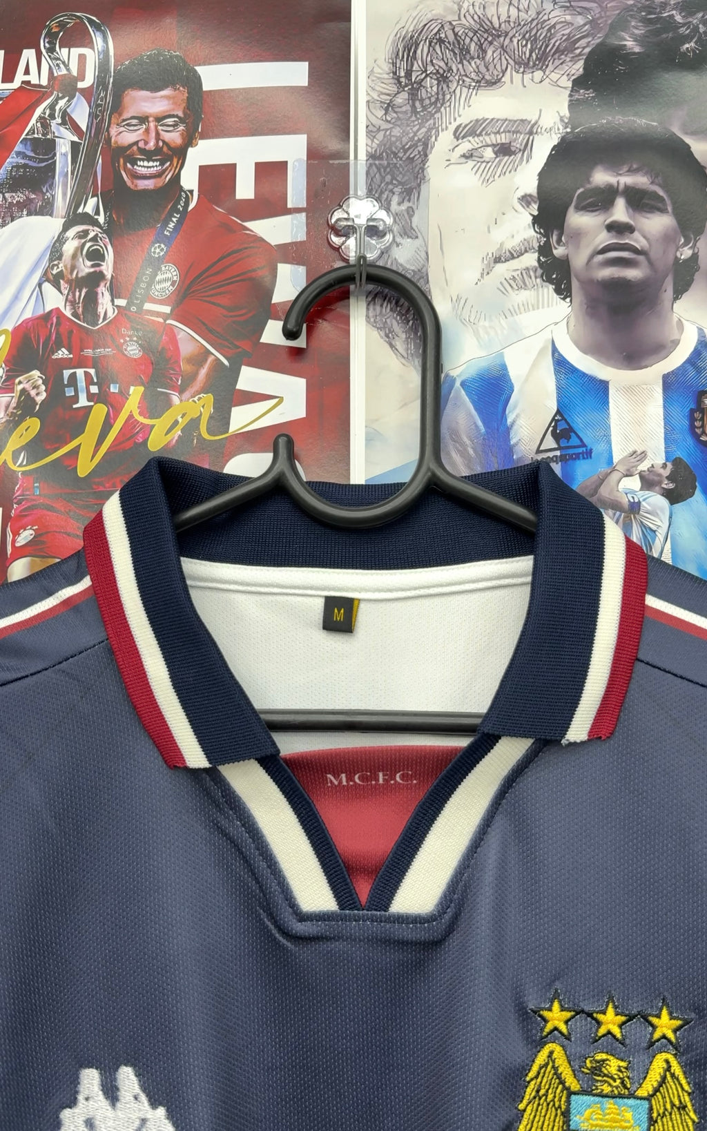KINKLADZE MANCITY 97-98 AWAY OVERSIZED KIT