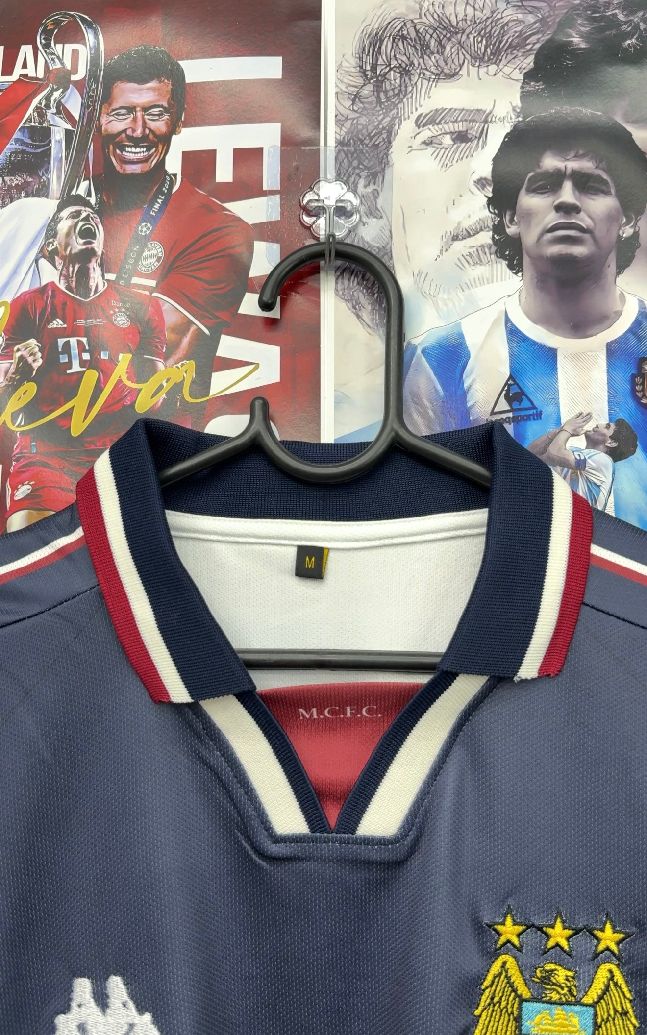 KINKLADZE MANCITY 97-98 AWAY OVERSIZED KIT