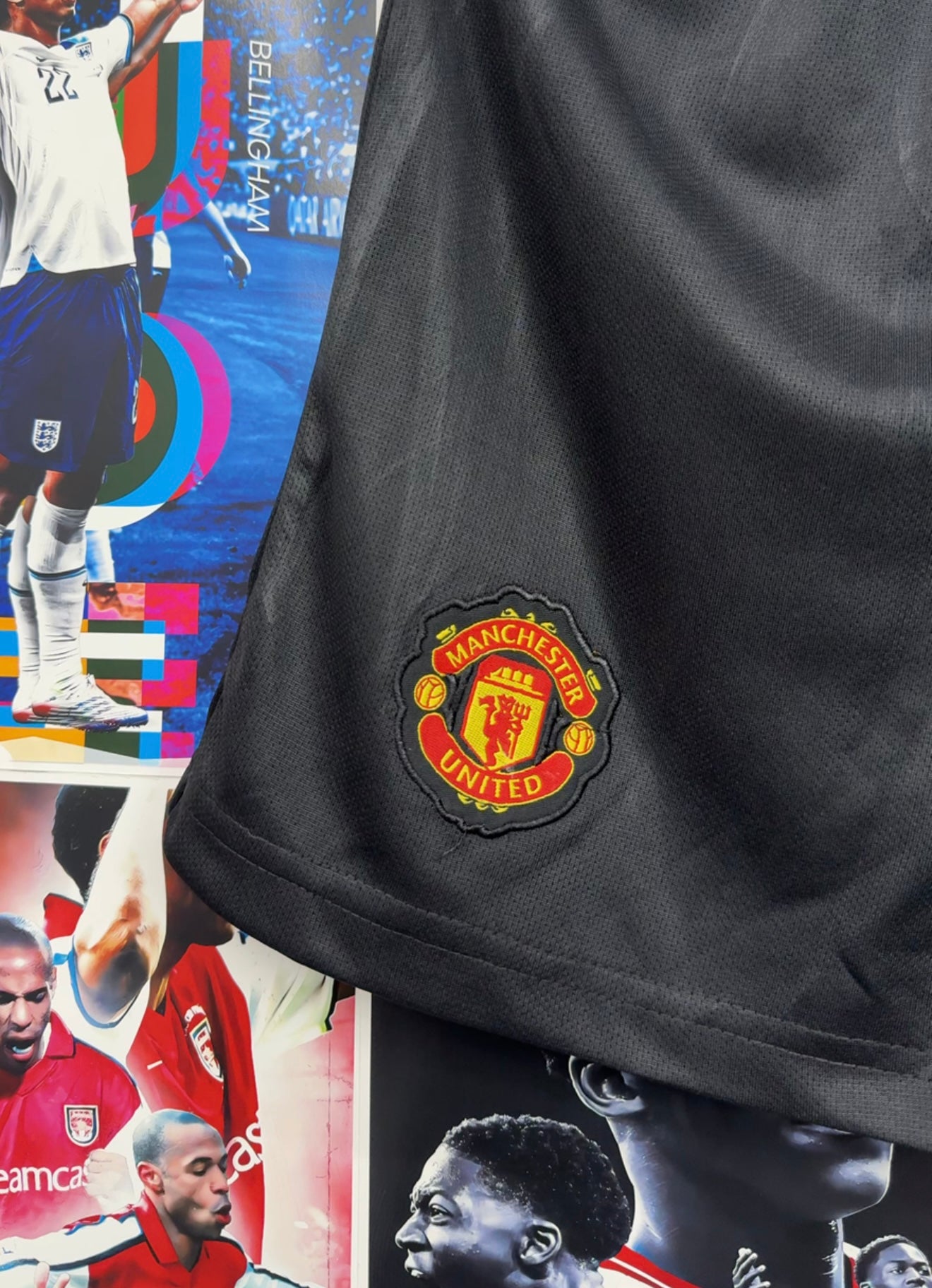MAN UNITED BLACK SHORTS