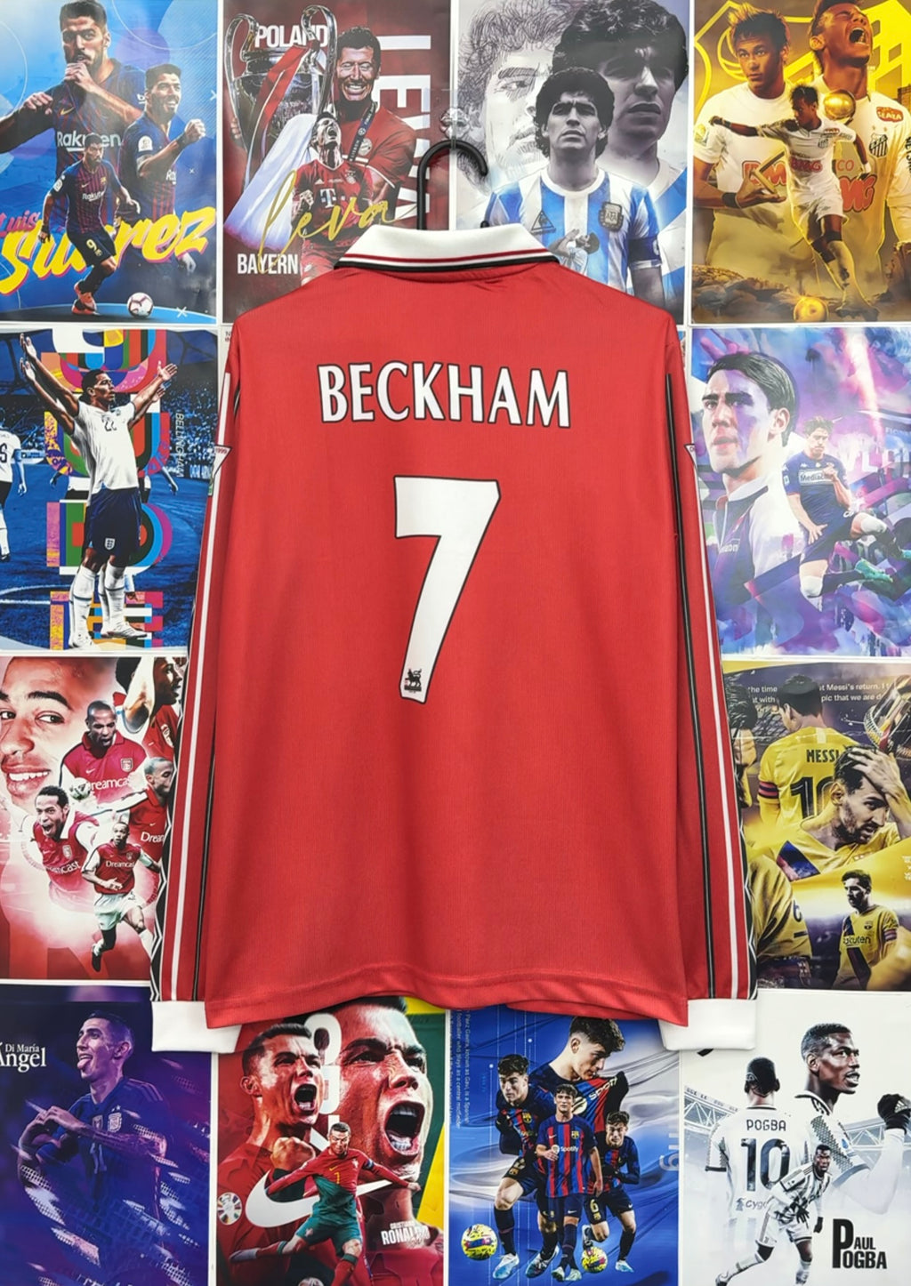 BECKHAM MAN UNITED 98-99 HOME FULL SLEEVE KIT