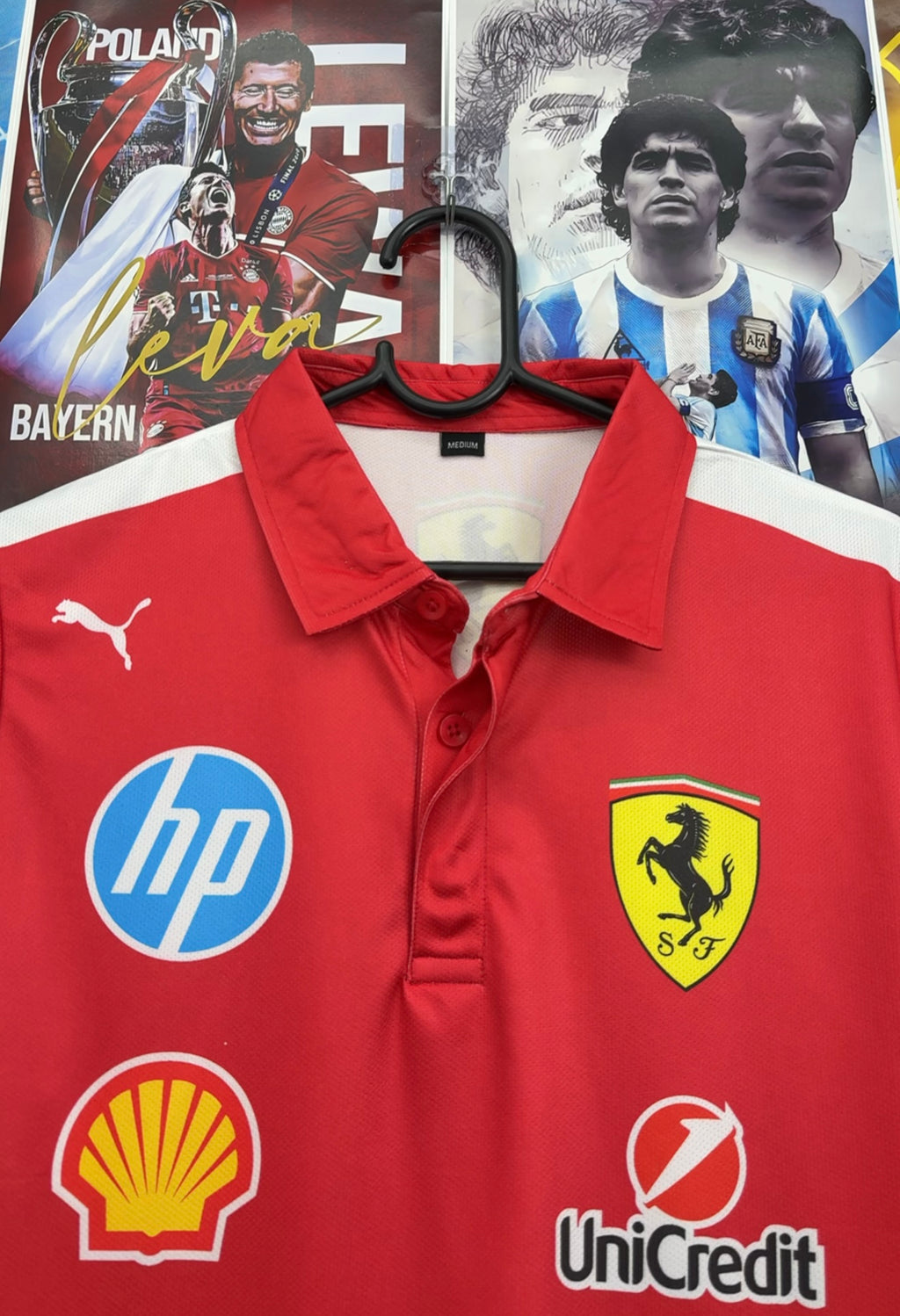F1 FERRARI SCUDERIA RED POLO