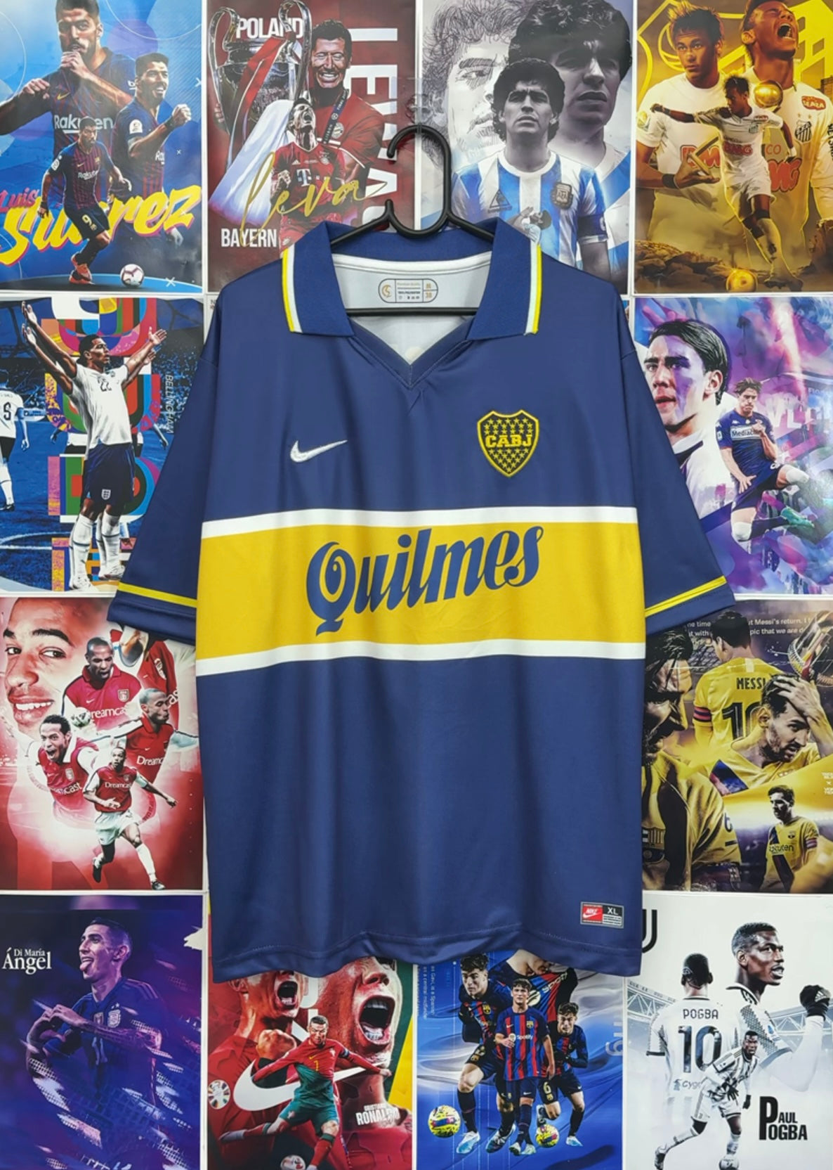 MARADONA BOCA JUNIORS 96-97 HOME OVERSIZED KIT