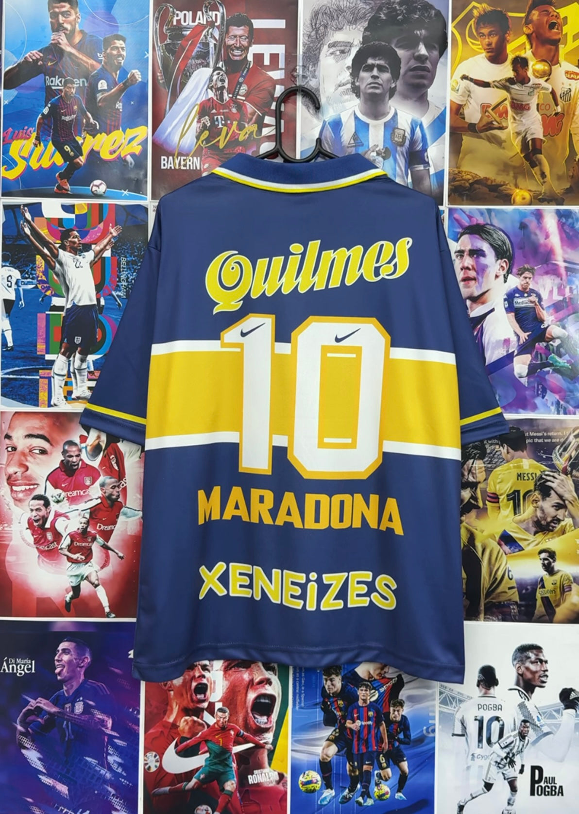 MARADONA BOCA JUNIORS 96-97 HOME OVERSIZED KIT