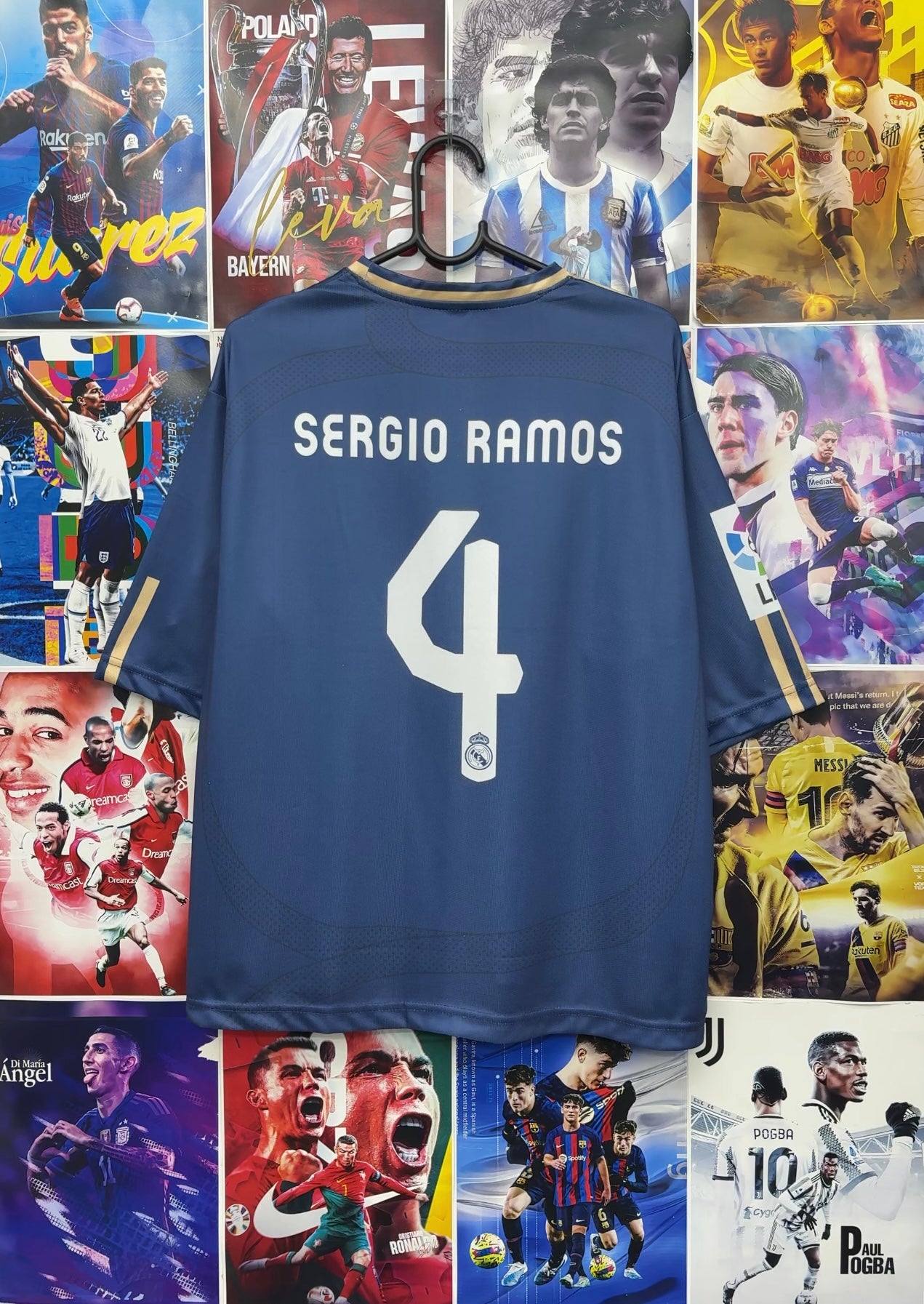 RAMOS REAL MADRID 07-08 AWAY OVERSIZED KIT