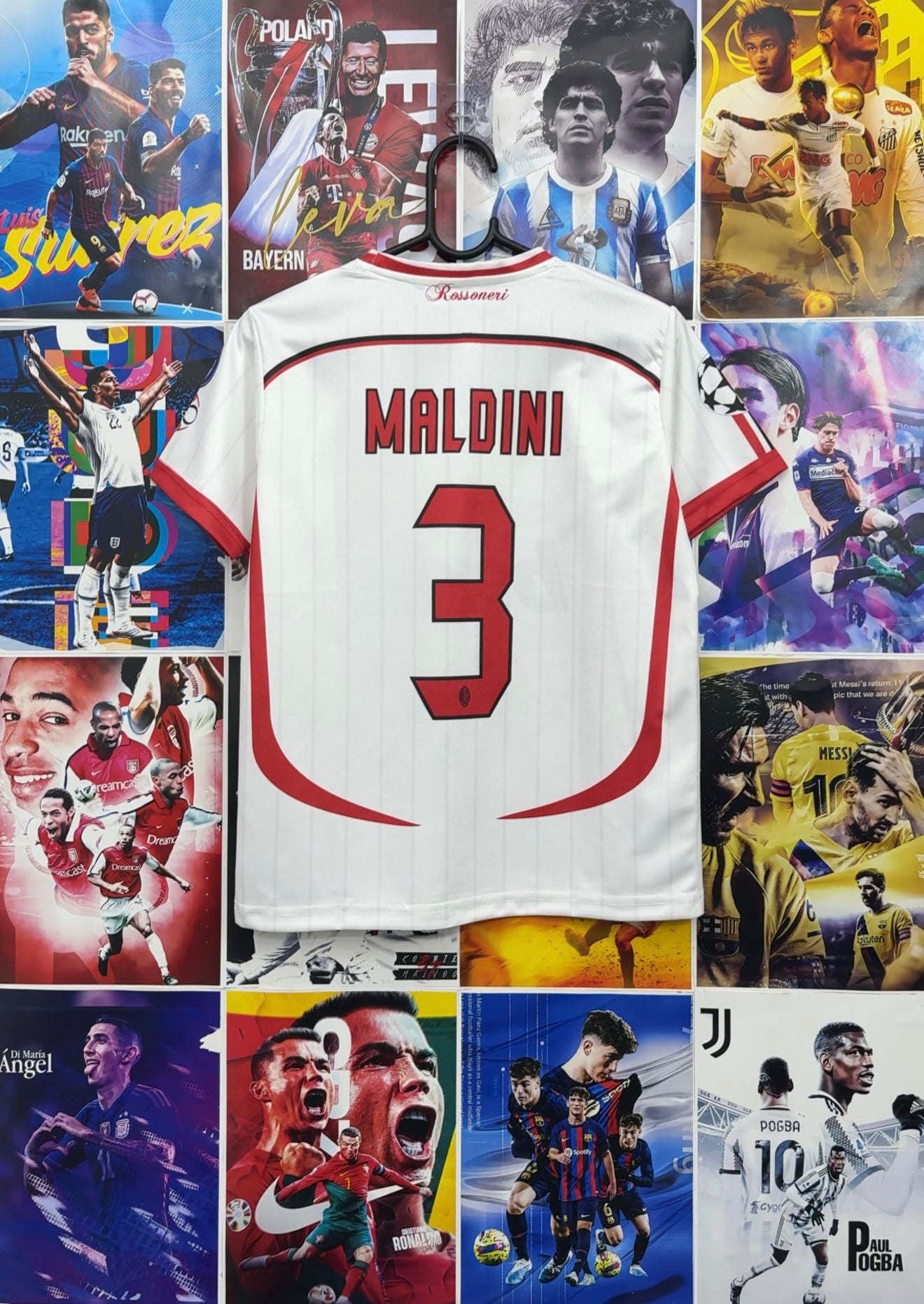 MALDINI MILAN 06-07 AWAY KIDS KITS