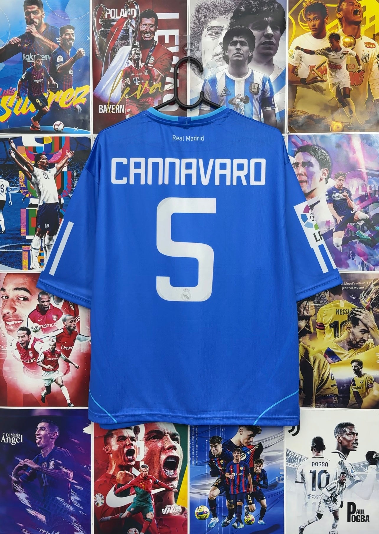 CANNAVARO REAL MADRID 08-09 AWAY OVERSIZED KIT
