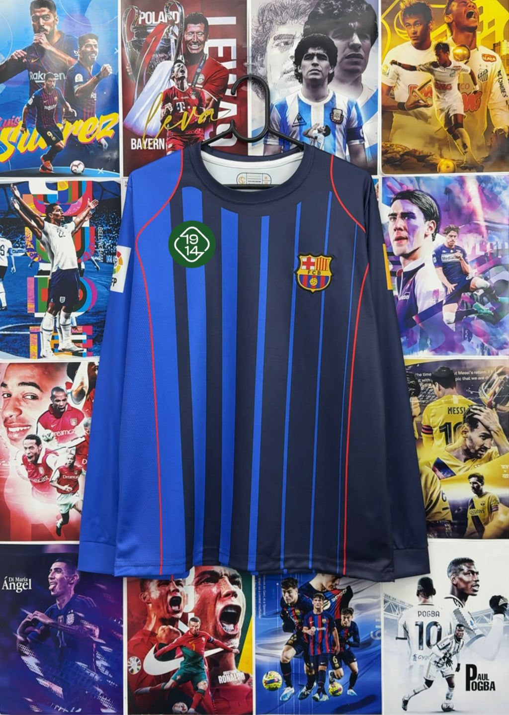 RONALDINHO BARCA 04-05 AWAY FULL SLEEVE KIT