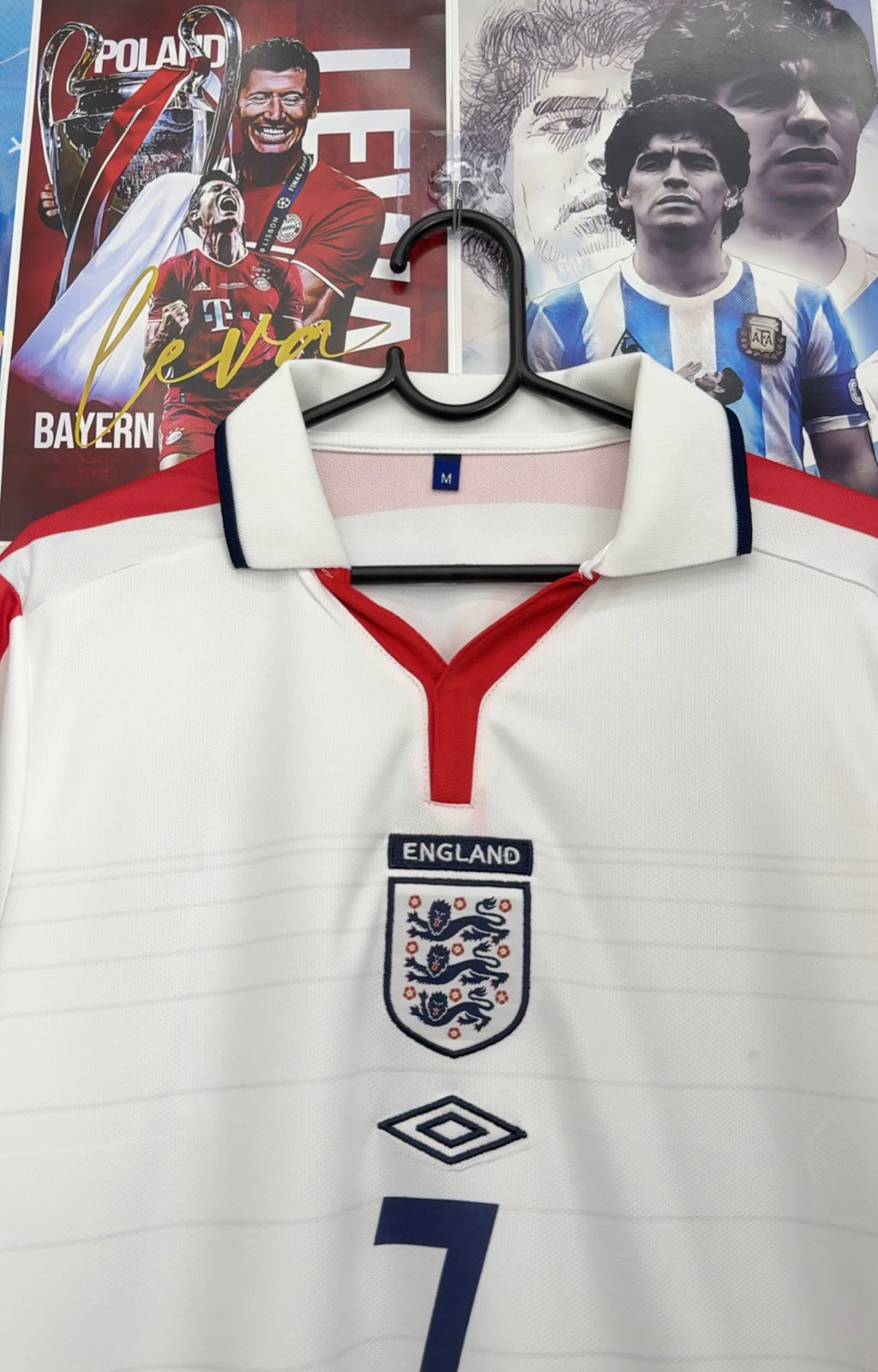 BECKHAM ENGLAND 2004 HOME KIT