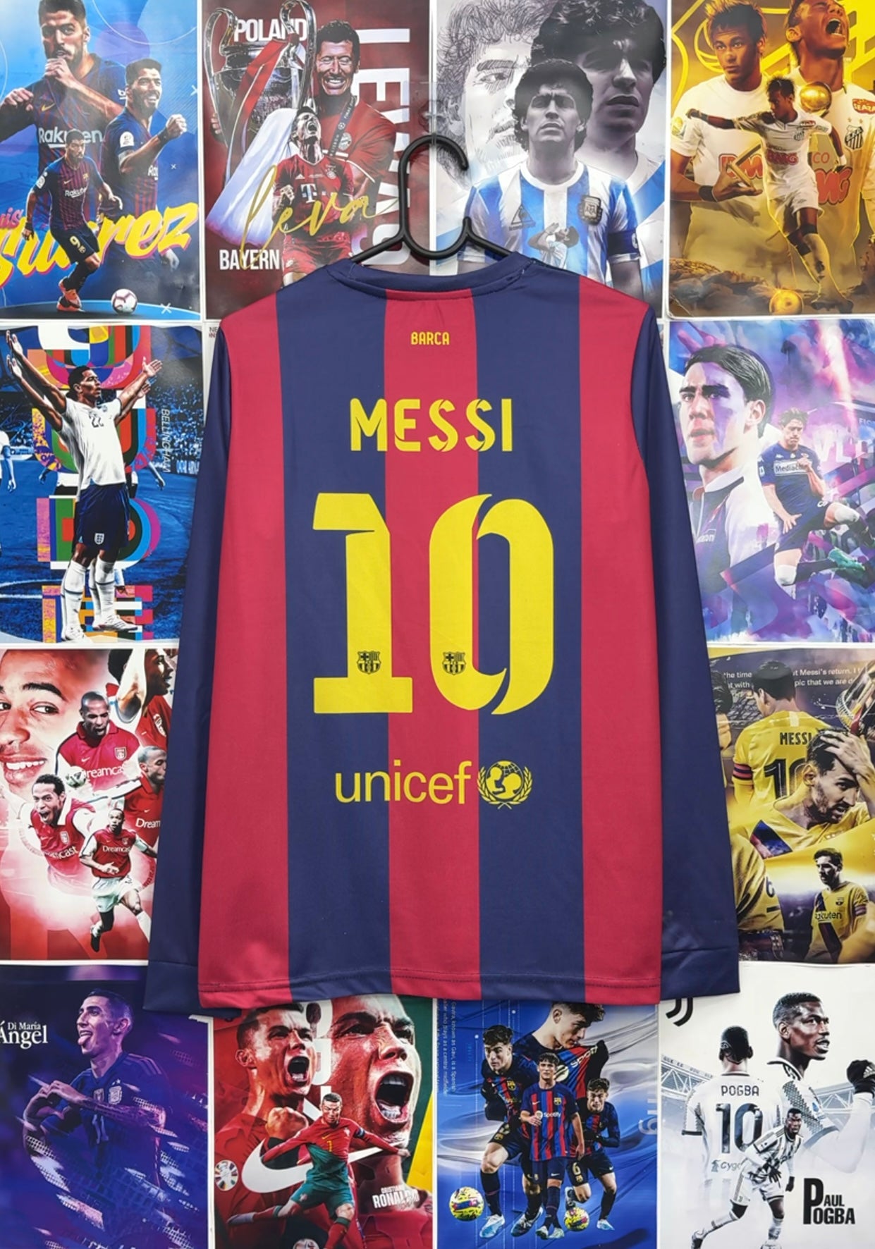 MESSI BARCA 14-15 HOME FULL SLEEVE KIT