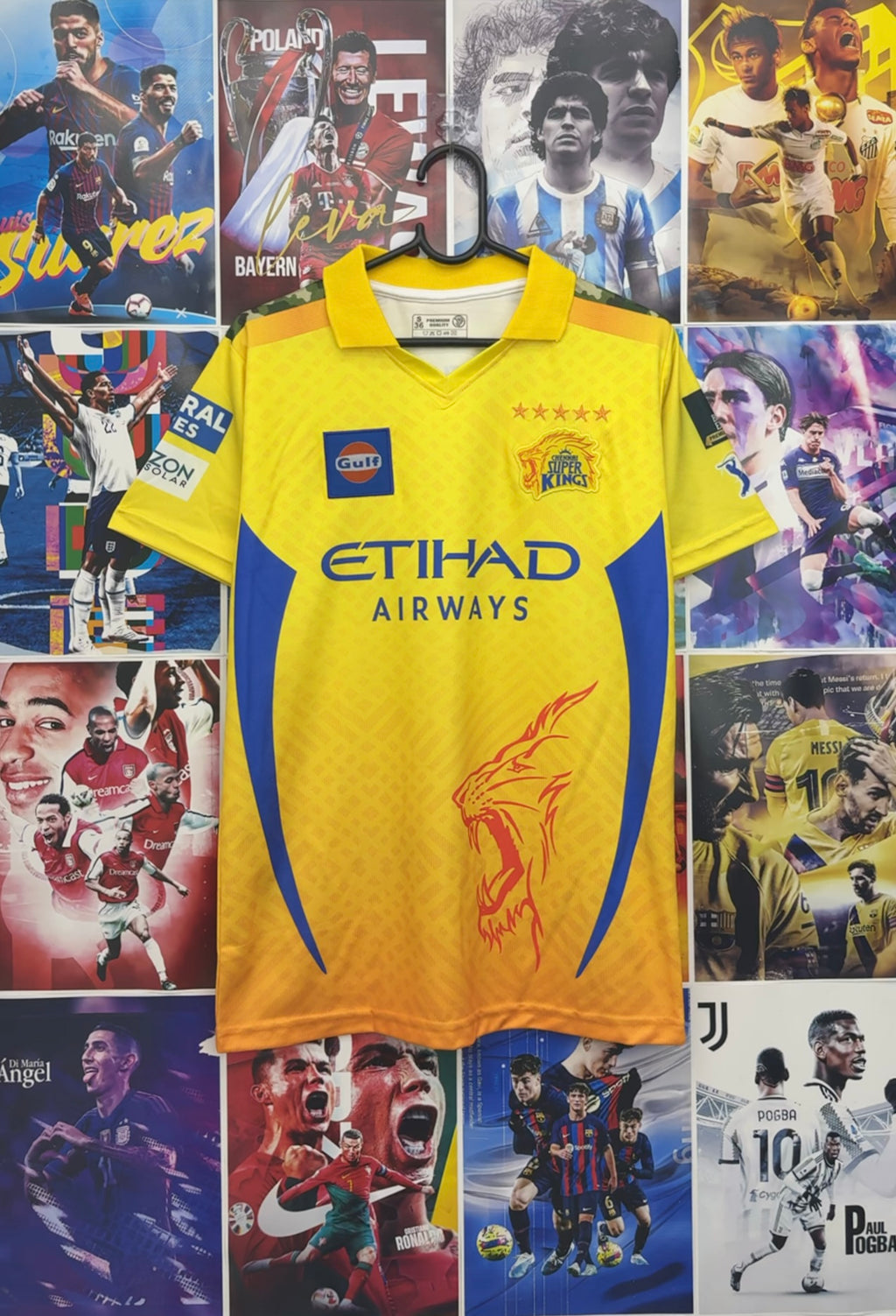 MS DHONI CSL IPL KIT