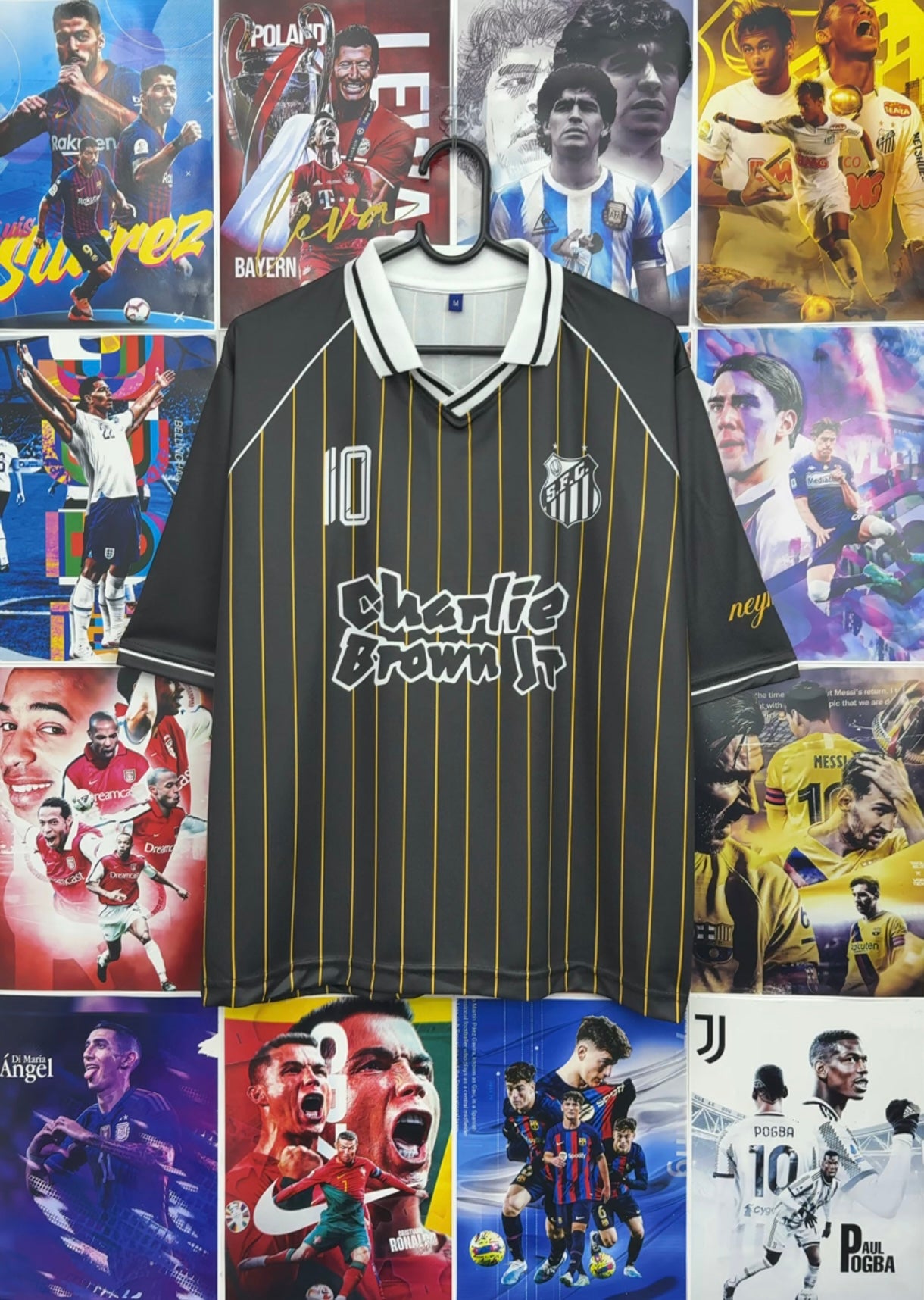 NEYMAR SANTOS BLACK VINTAGE OVERSIZED KIT