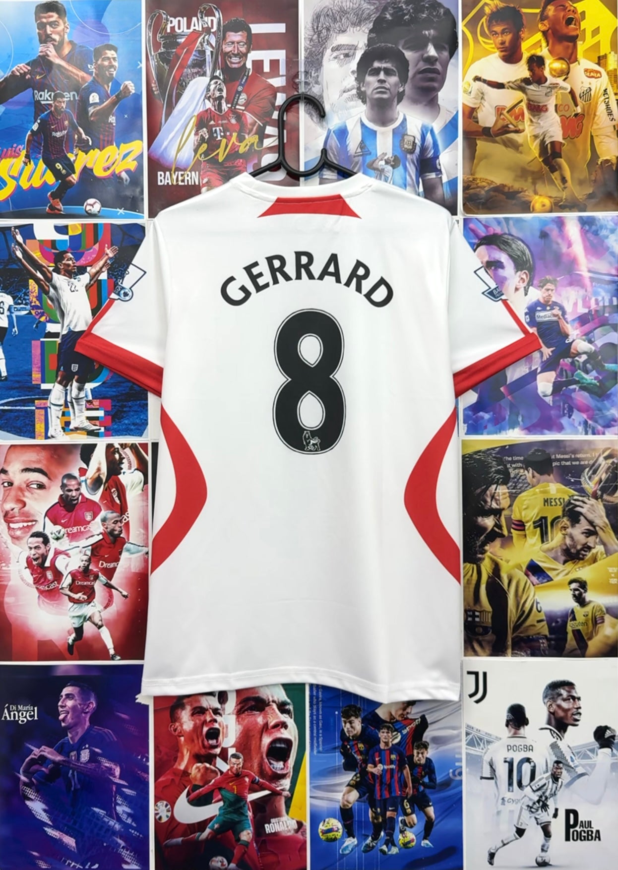 GERRARD LIVERPOOL 07-08 AWAY KIT