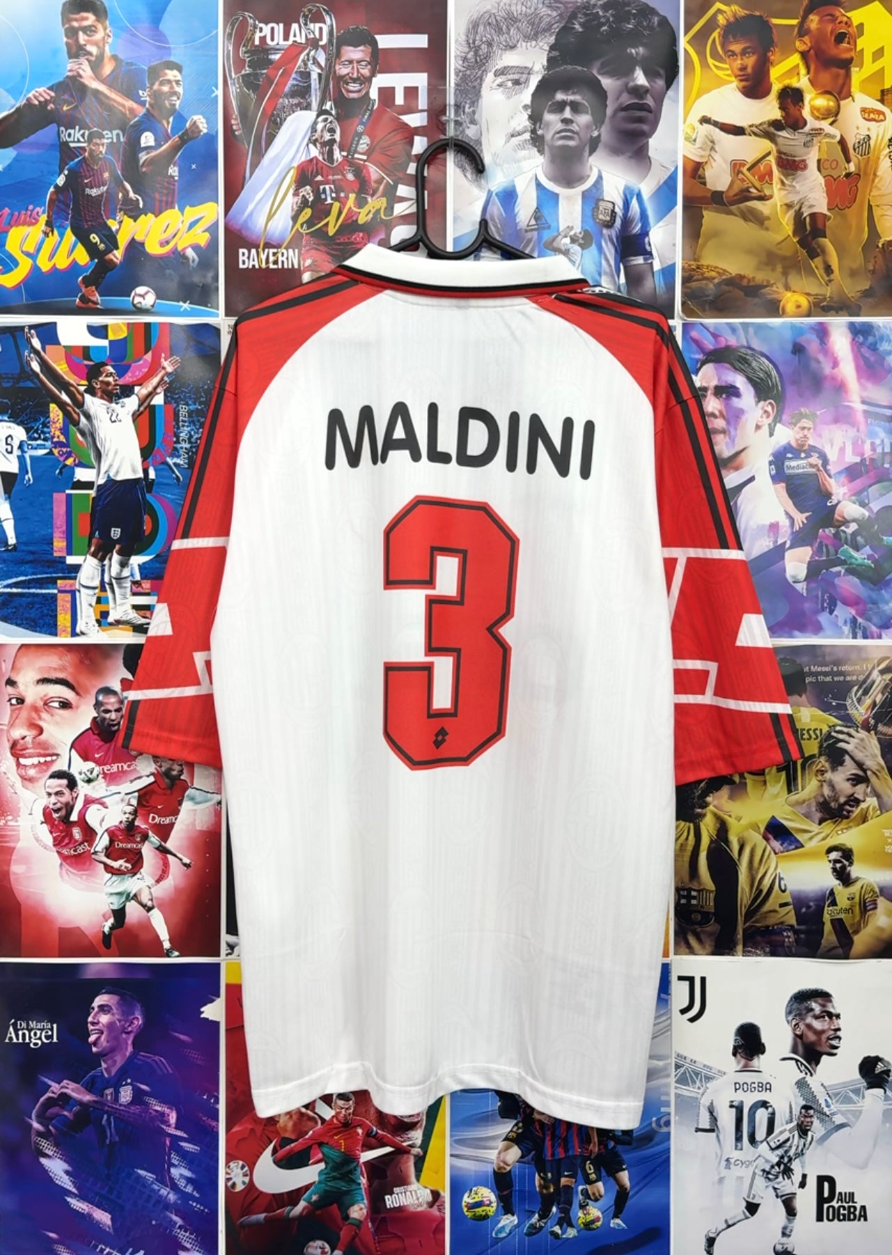 MALDINI MILAN 97-98 AWAY OVERSIZED KIT